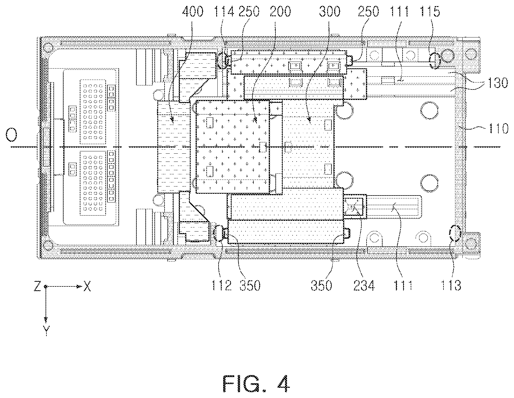 Patent US11782328 Figure 4 – Camera including sound reducing member