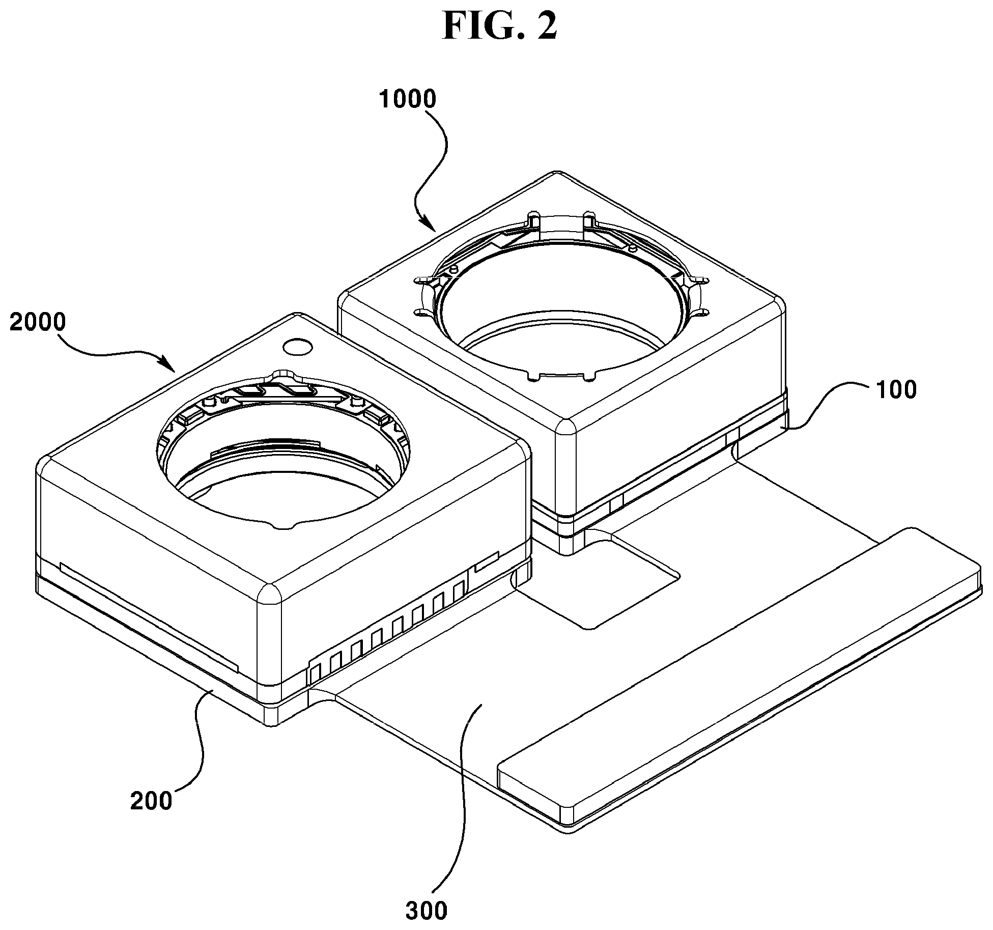Patent US11782329 Figure 2 – Camera module, dual camera module, optical device, and method for manufacturing dual camera module