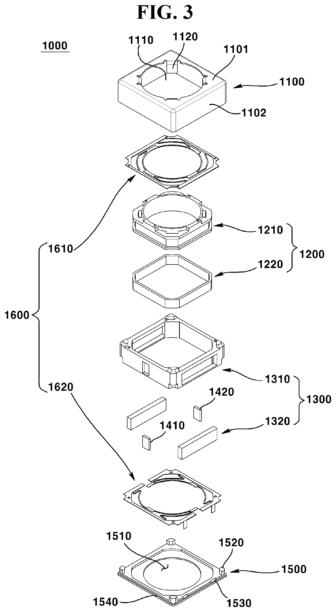 Patent US11782329 Figure 3 – Camera module, dual camera module, optical device, and method for manufacturing dual camera module