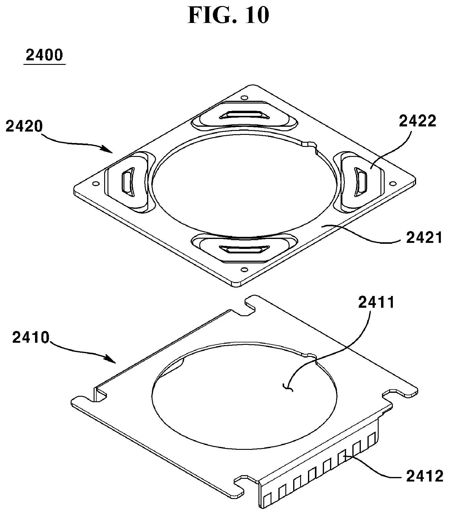 Patent US11782329 Figure 10 – Camera module, dual camera module, optical device, and method for manufacturing dual camera module
