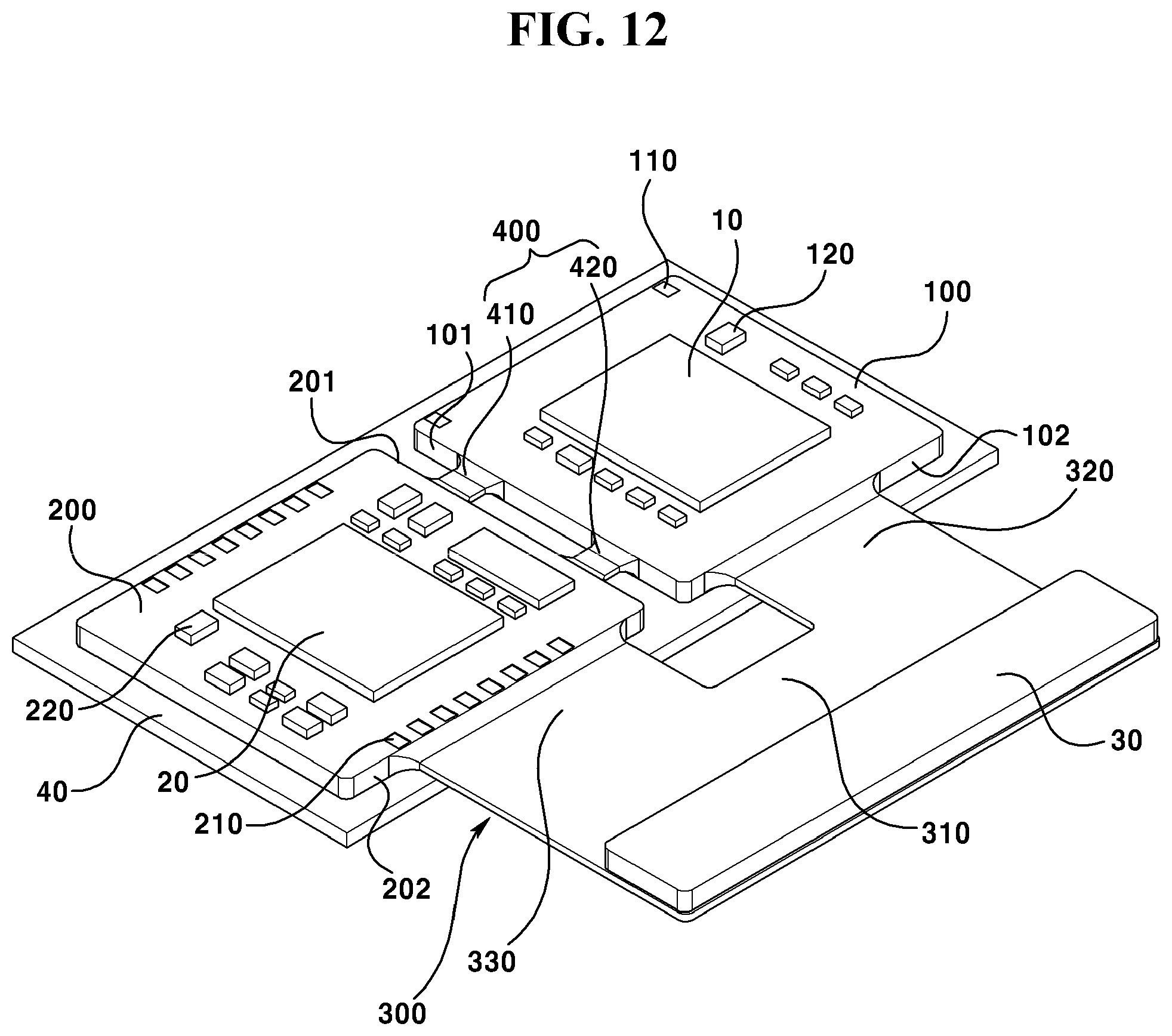 Patent US11782329 Figure 12 – Camera module, dual camera module, optical device, and method for manufacturing dual camera module