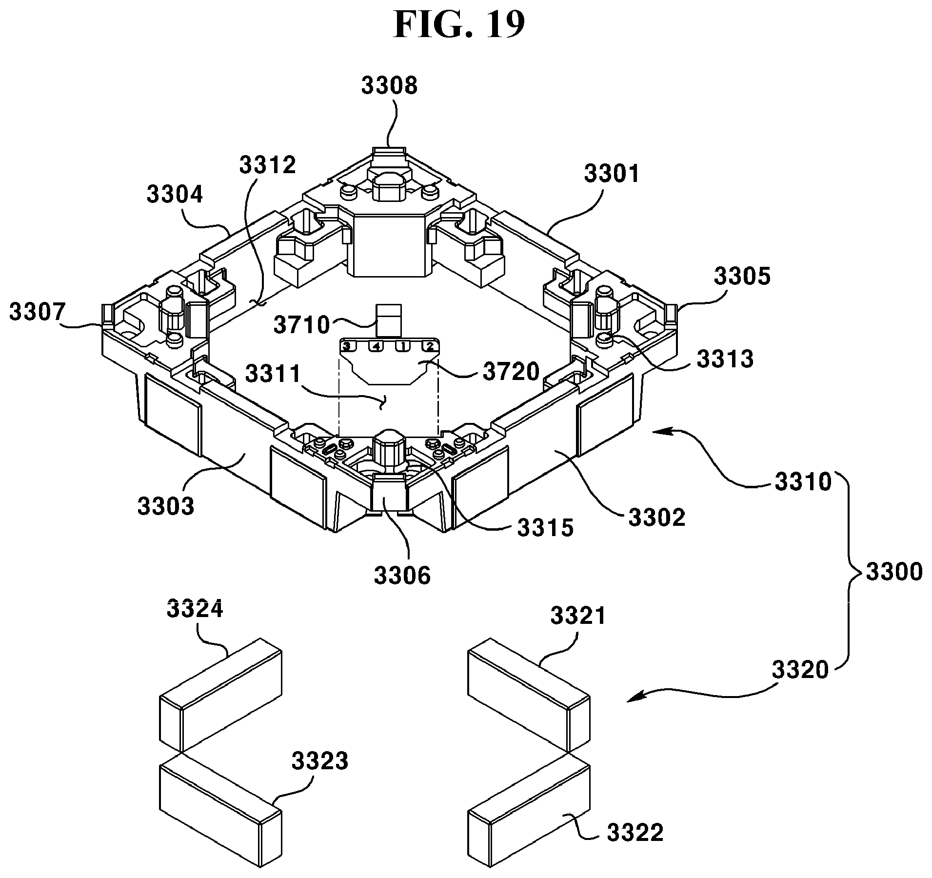 Patent US11782329 Figure 19 – Camera module, dual camera module, optical device, and method for manufacturing dual camera module