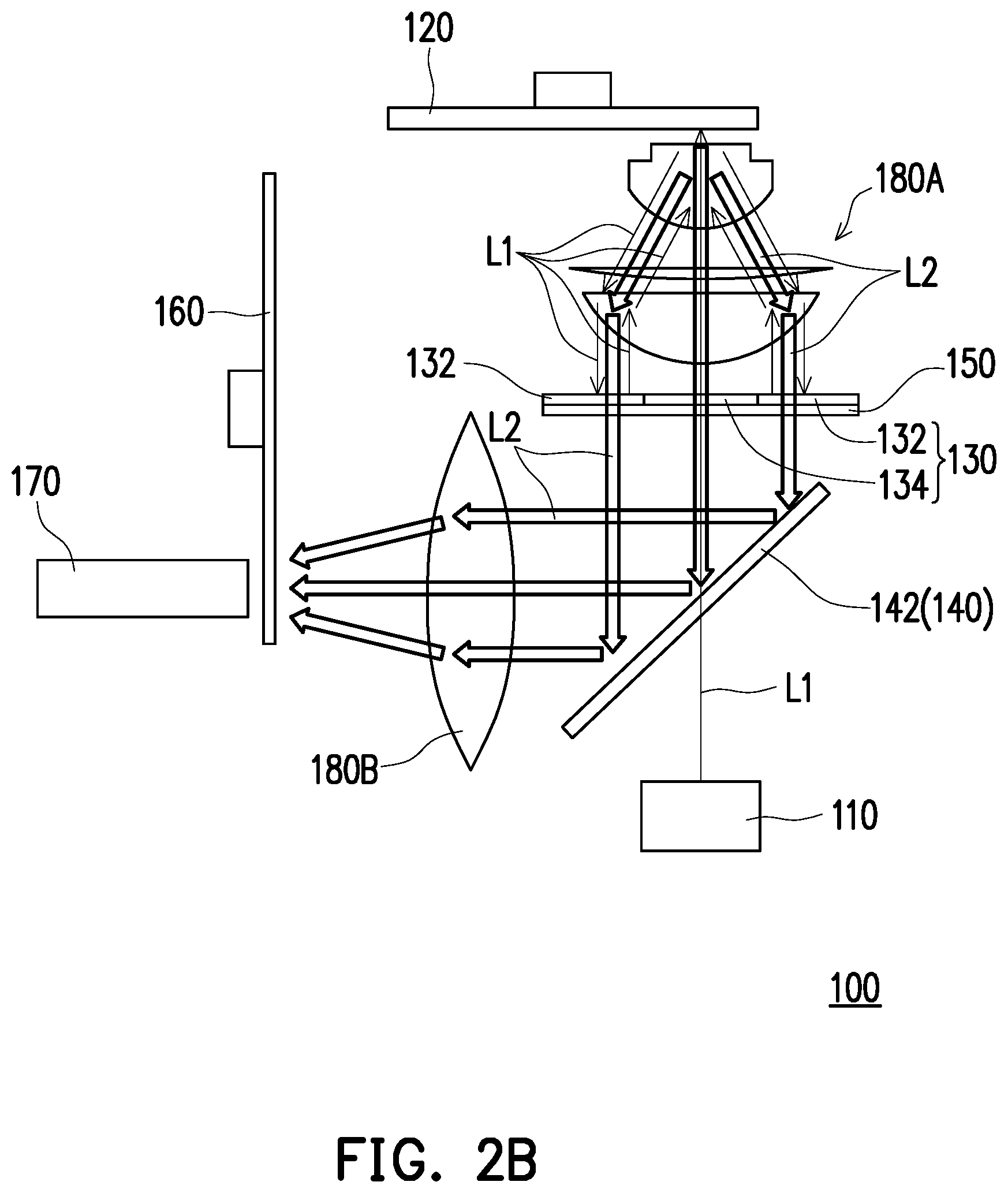 Patent US11782334 Figure 3 – Illumination system and projection apparatus
