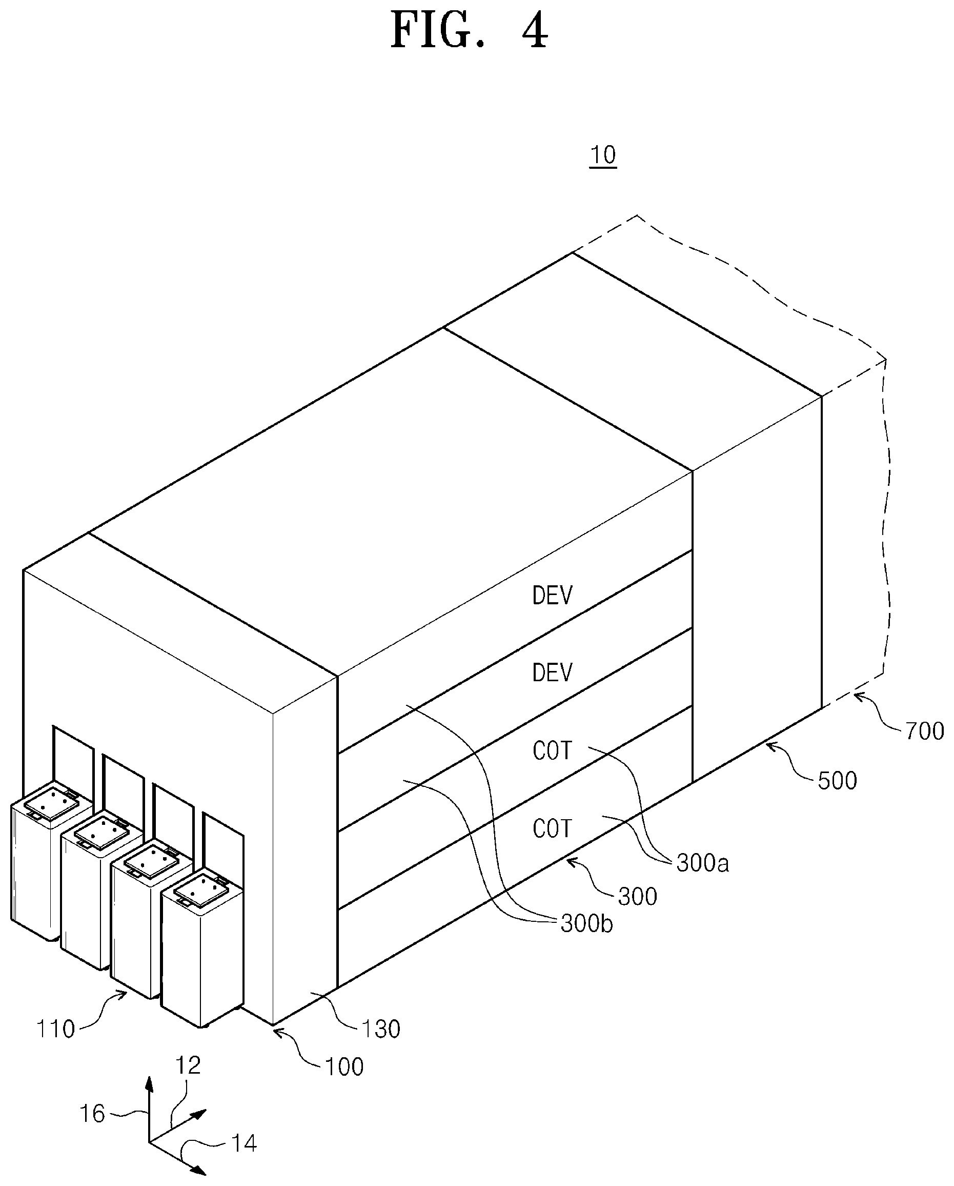 Patent US11782348 Figure 4 – Apparatus for treating substrate