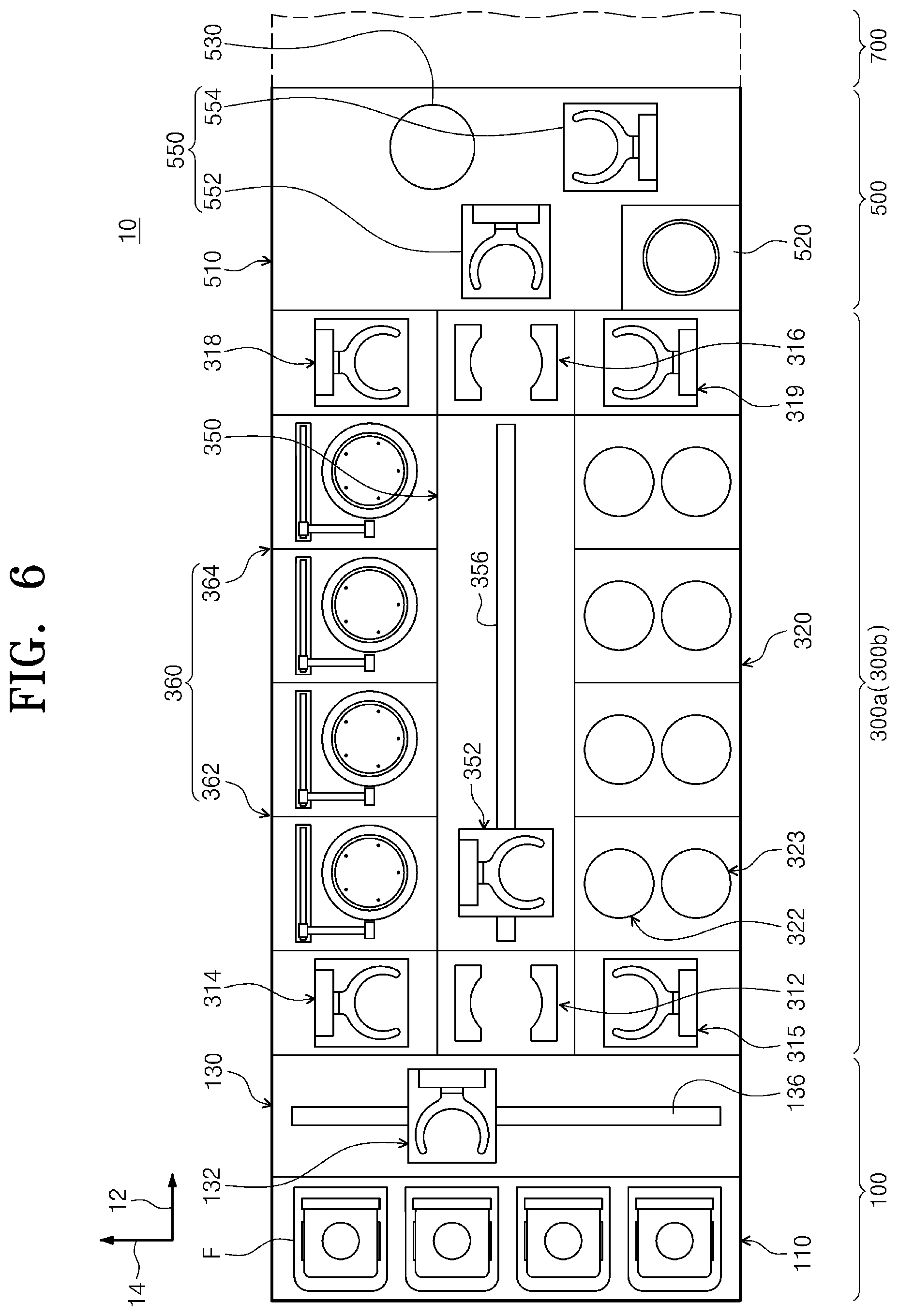 Patent US11782348 Figure 6 – Apparatus for treating substrate