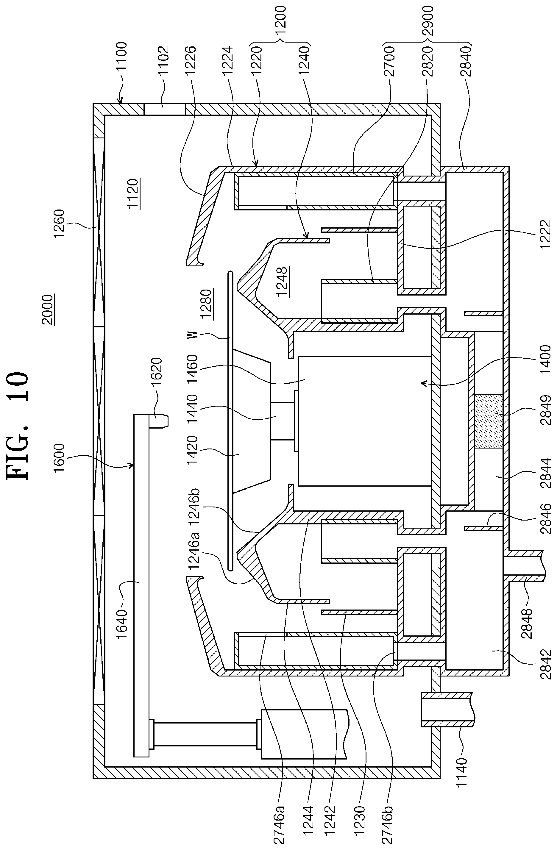 Patent US11782348 Figure 9 – Apparatus for treating substrate