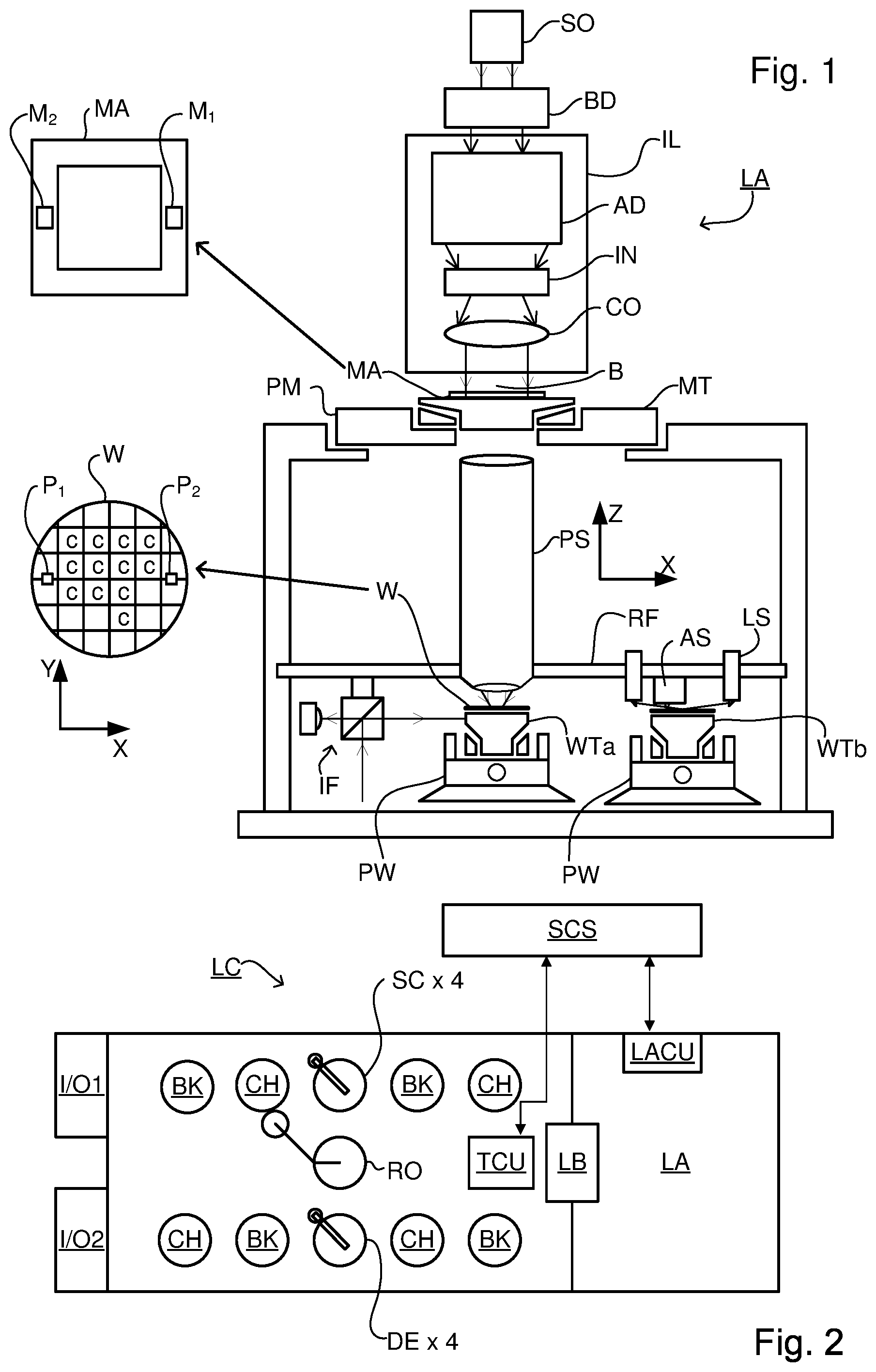 Patent US11782351 Figure 1 – Metrology device and detection apparatus therefor