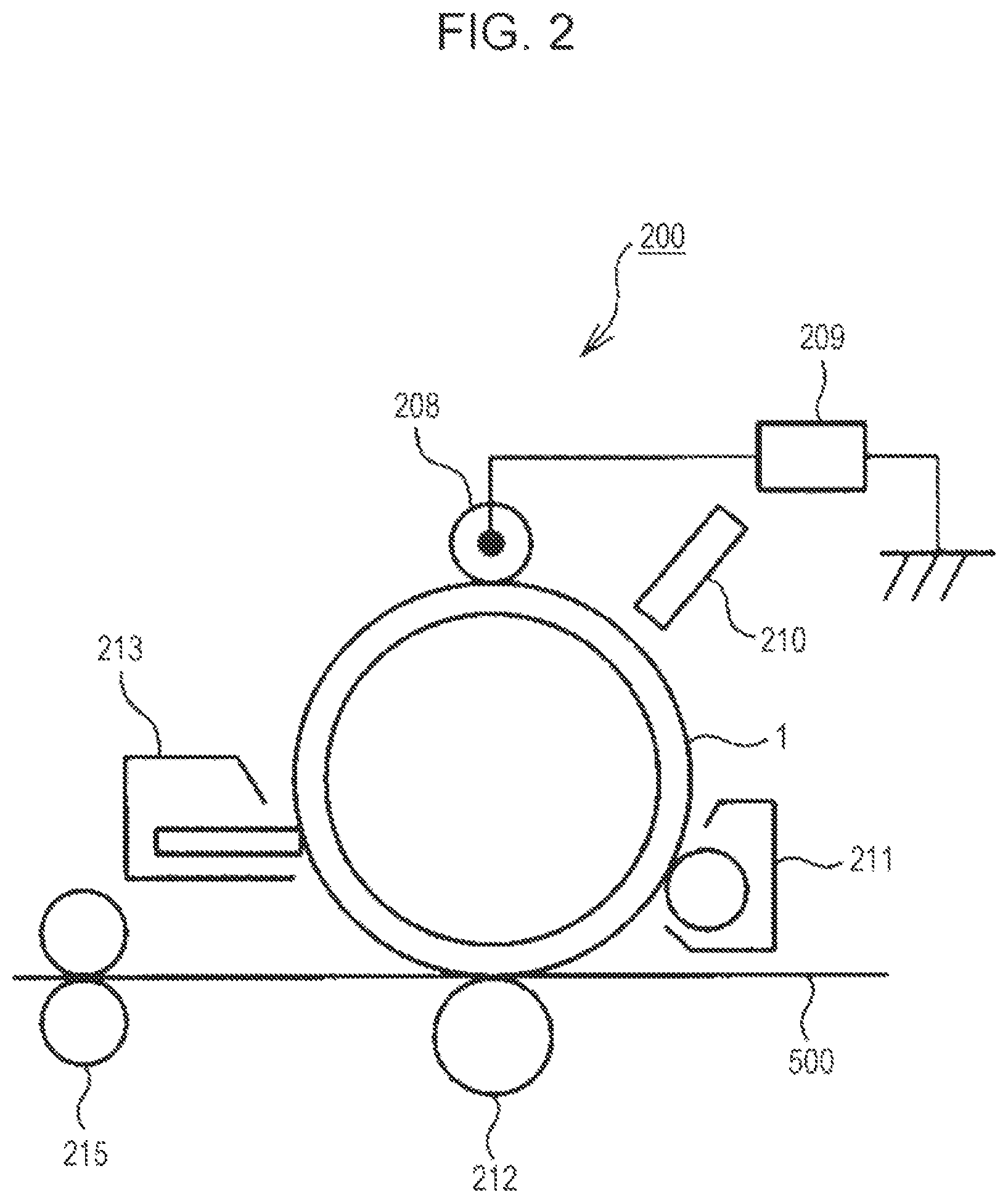Patent US11782355 Figure 2 – Charging member, charging device, image forming apparatus, and process cartridge