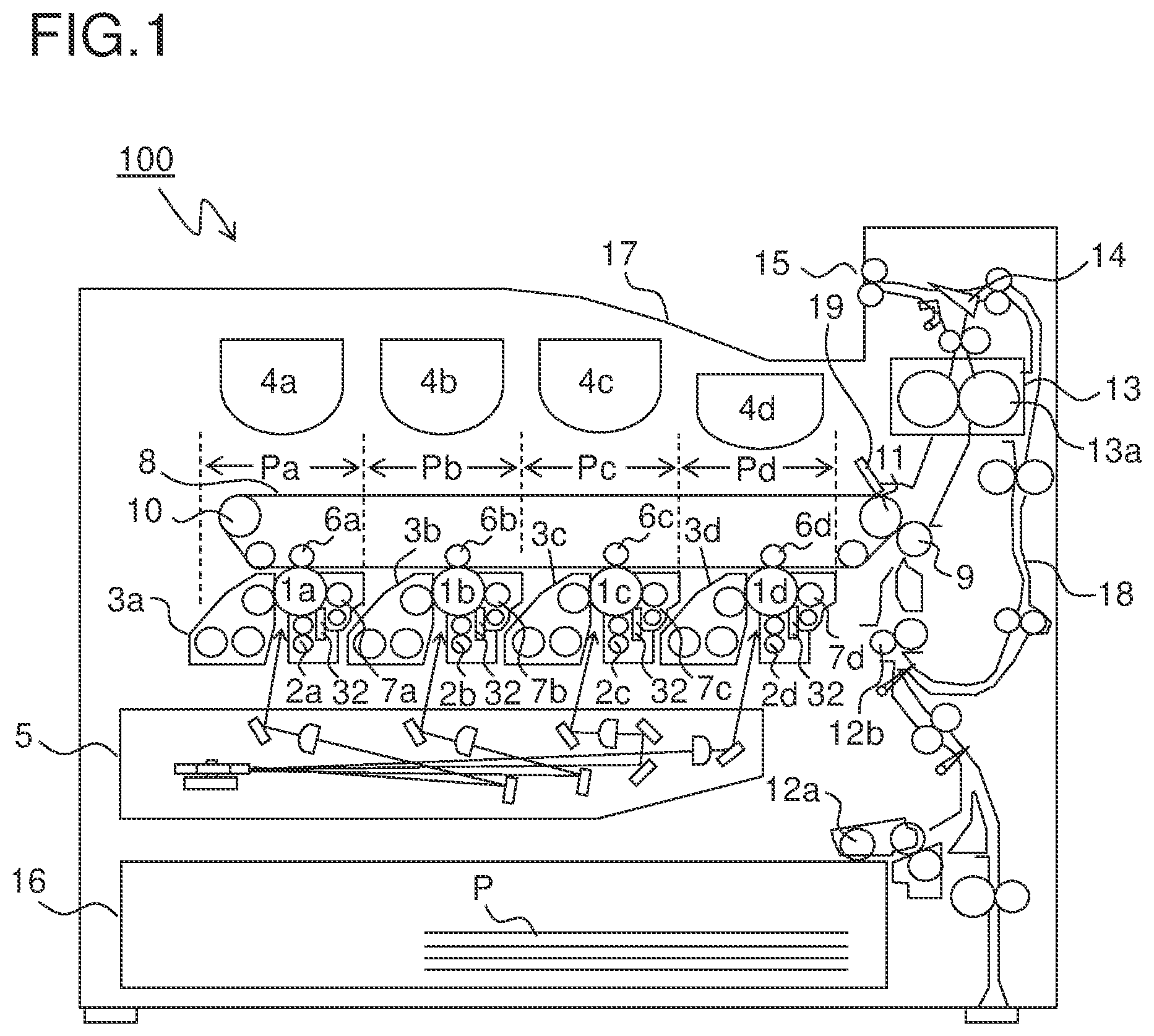 Patent US11782357 Figure 1 – Developing device and image forming apparatus including the same