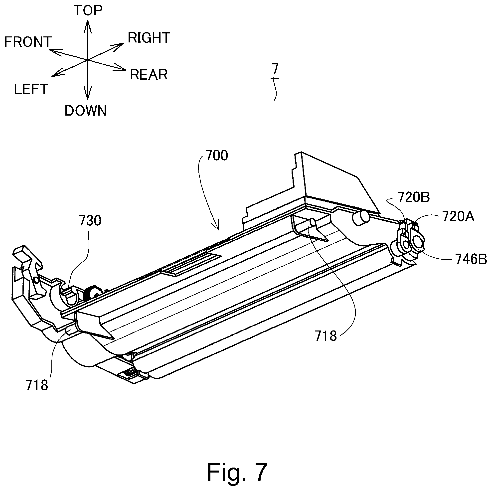 Patent US11782360 Figure 7 – Developer accommodating device, developing device, cartridge and image forming apparatus