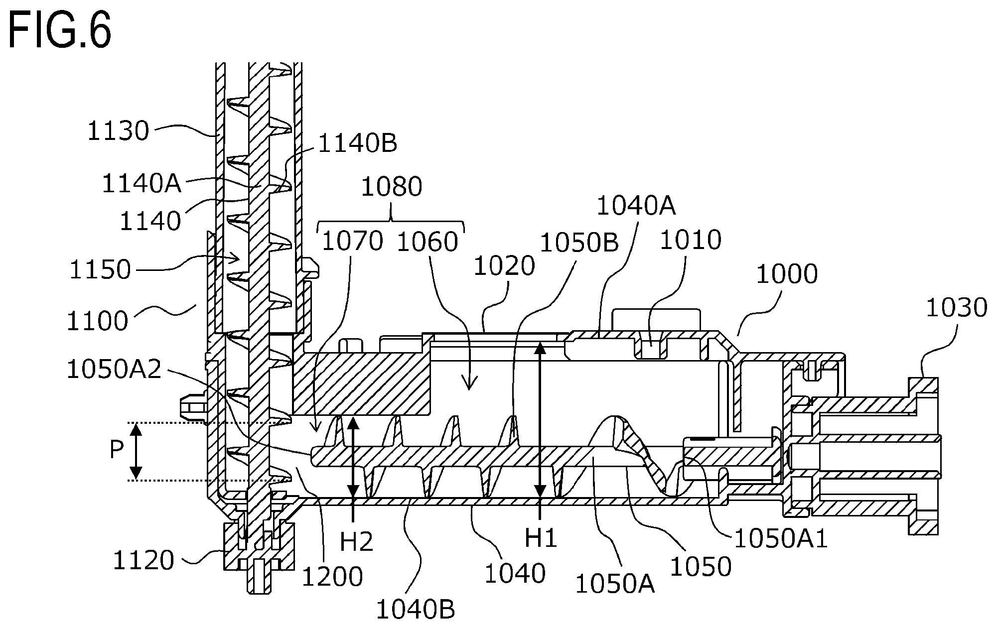 Patent US11782361 Figure 6 – Toner conveying apparatus having orthogonal toner conveying paths and image forming apparatus