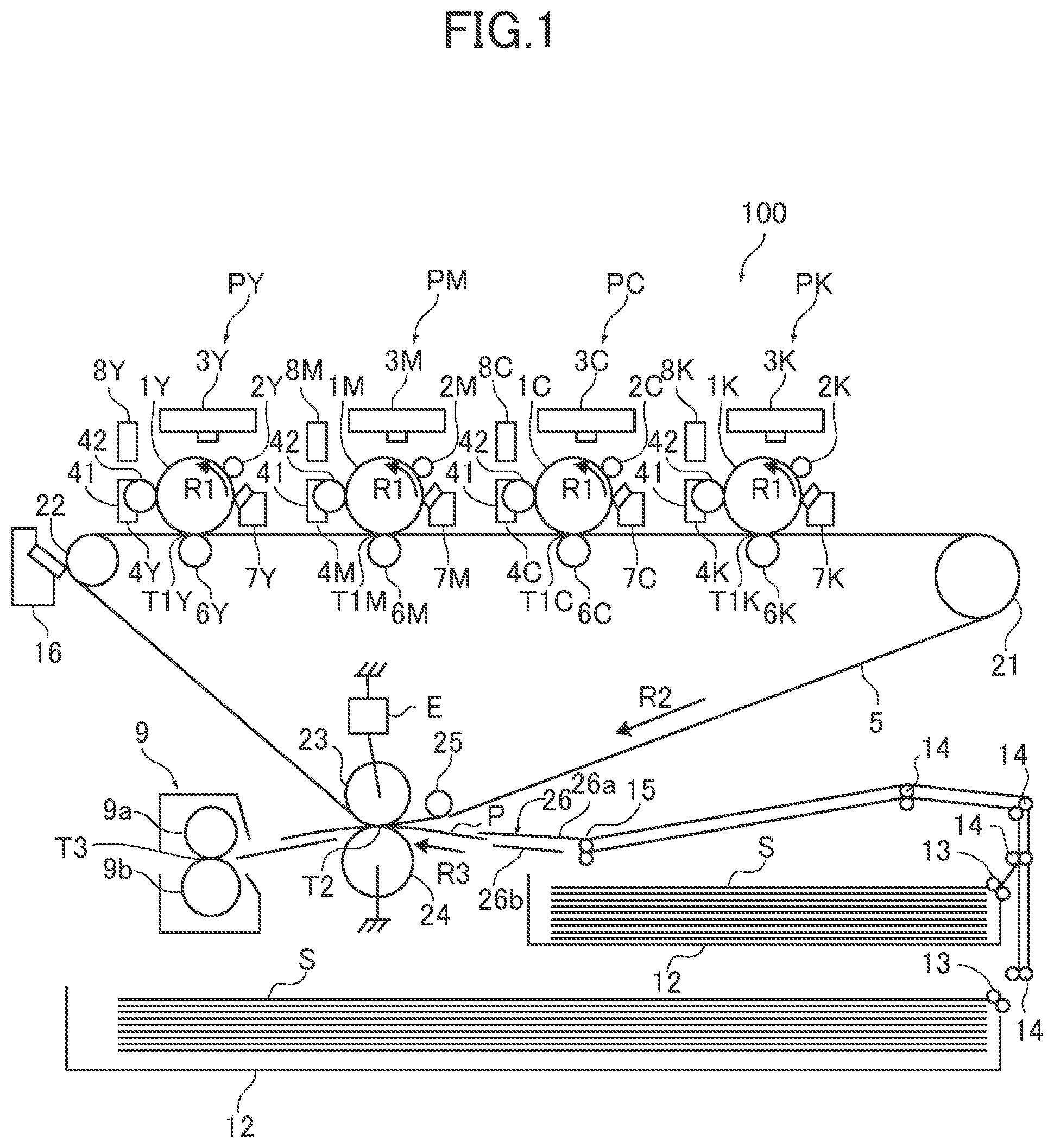 Patent US11782363 Figure 1 – Image forming apparatus
