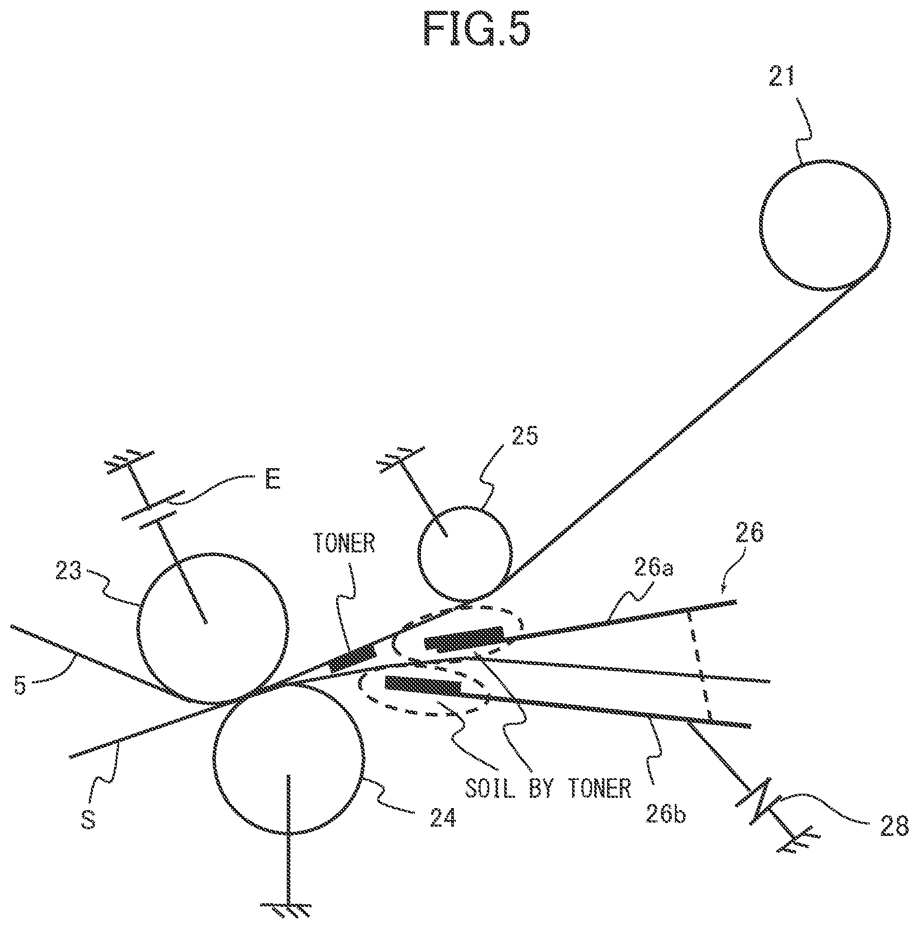 Patent US11782363 Figure 5 – Image forming apparatus