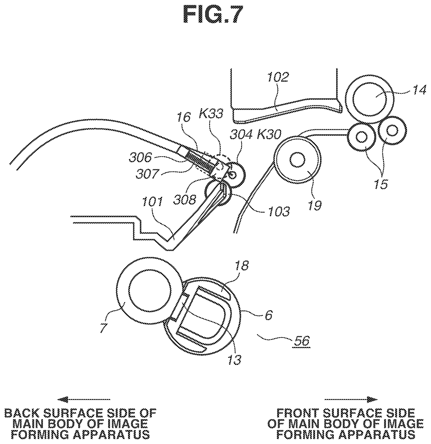 Patent US11782365 Figure 7 – Image forming apparatus