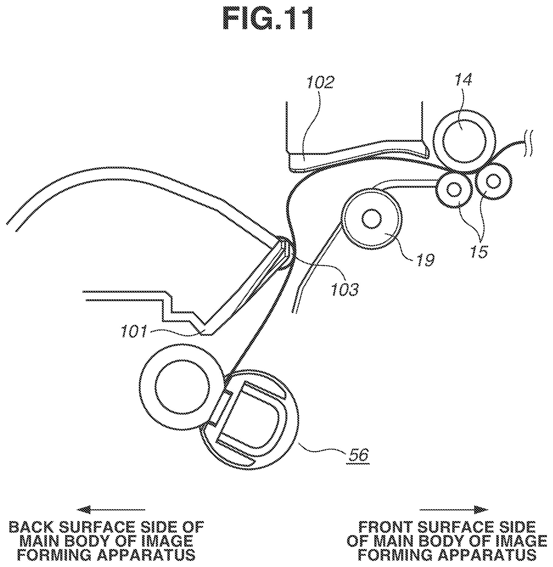 Patent US11782365 Figure 11 – Image forming apparatus