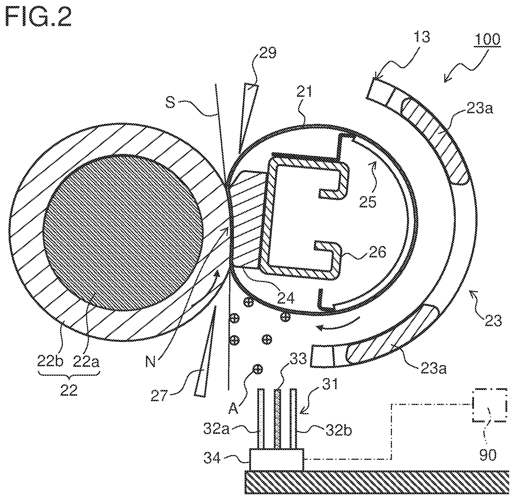 Patent US11782369 Figure 2 – Fixing device and image forming apparatus therewith