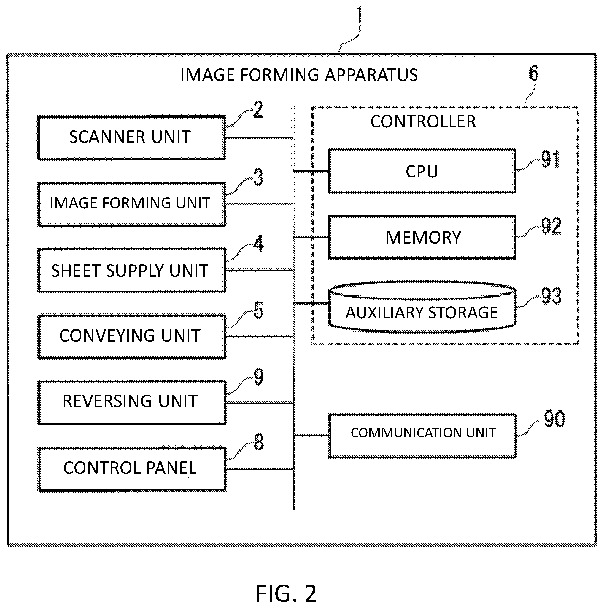 Patent US11782370 Figure 2 – Heating apparatus having a cylindrical film and a pressing element to form a nip