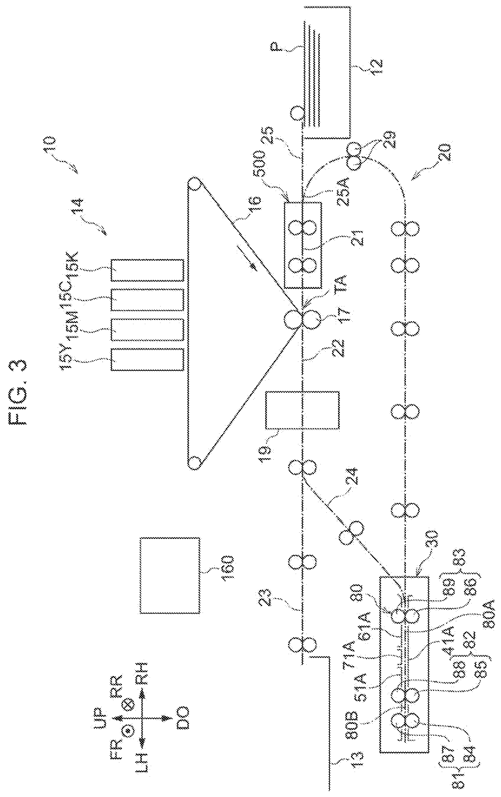 Patent US11782372 Figure 3 – Detection device, image forming apparatus, and non-transitory computer readable medium