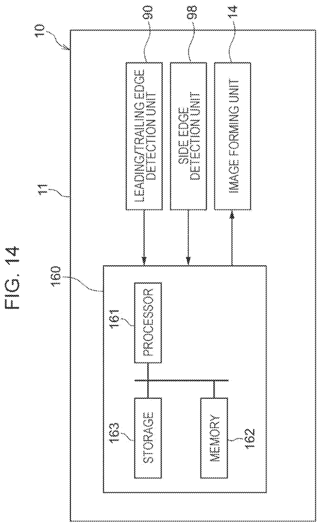 Patent US11782372 Figure 14 – Detection device, image forming apparatus, and non-transitory computer readable medium