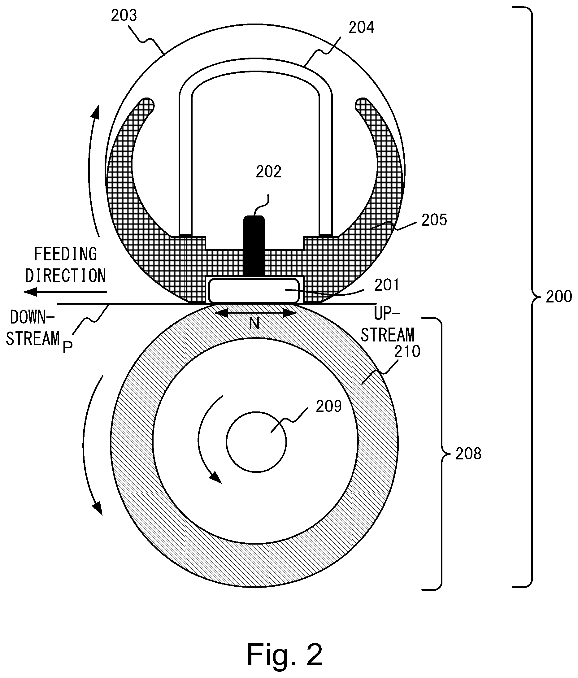 Patent US11782375 Figure 2 – Image forming apparatus with fixing unit powered by reduced harmonic switching