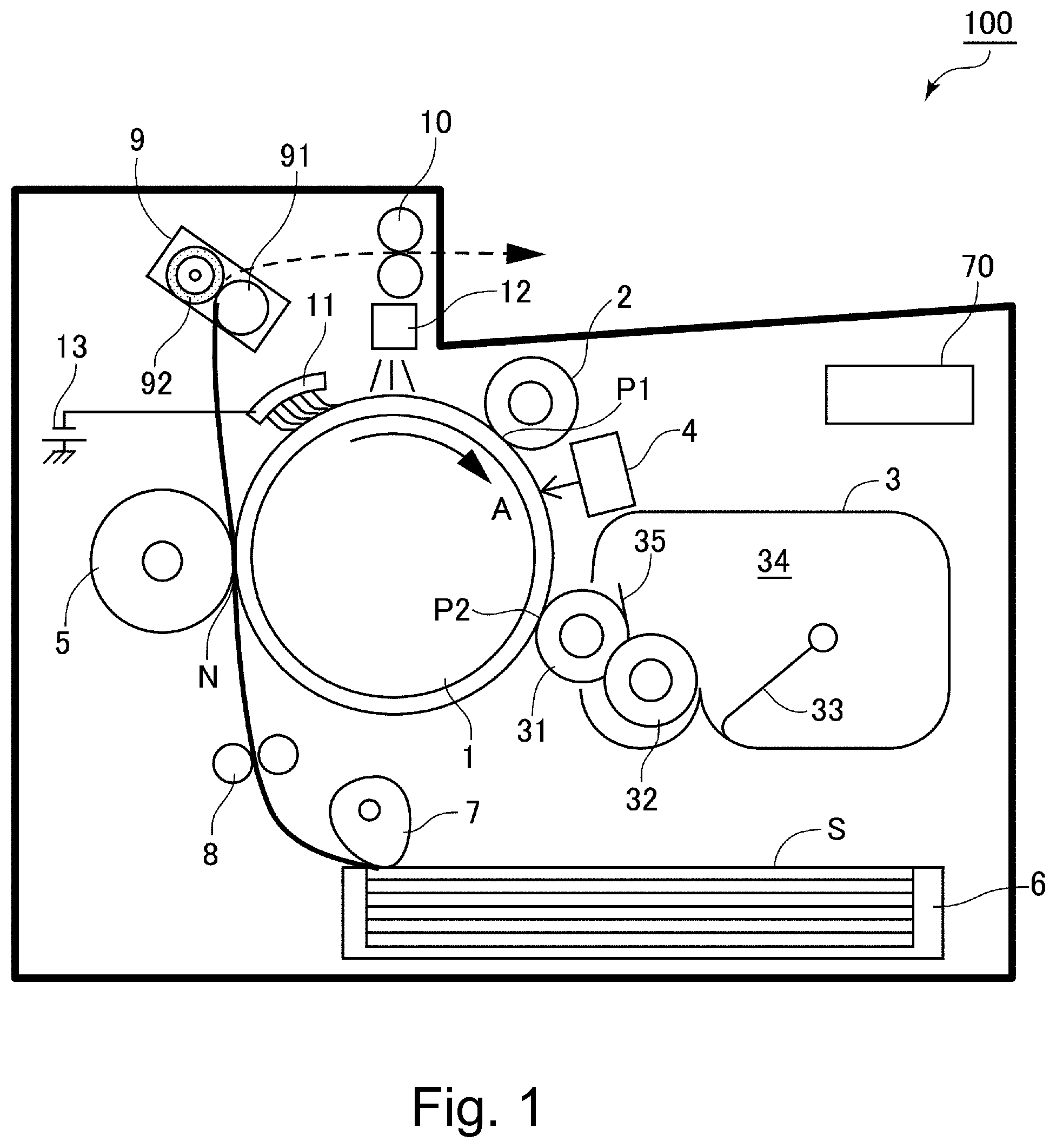 Patent US11782377 Figure 1 – Image forming apparatus