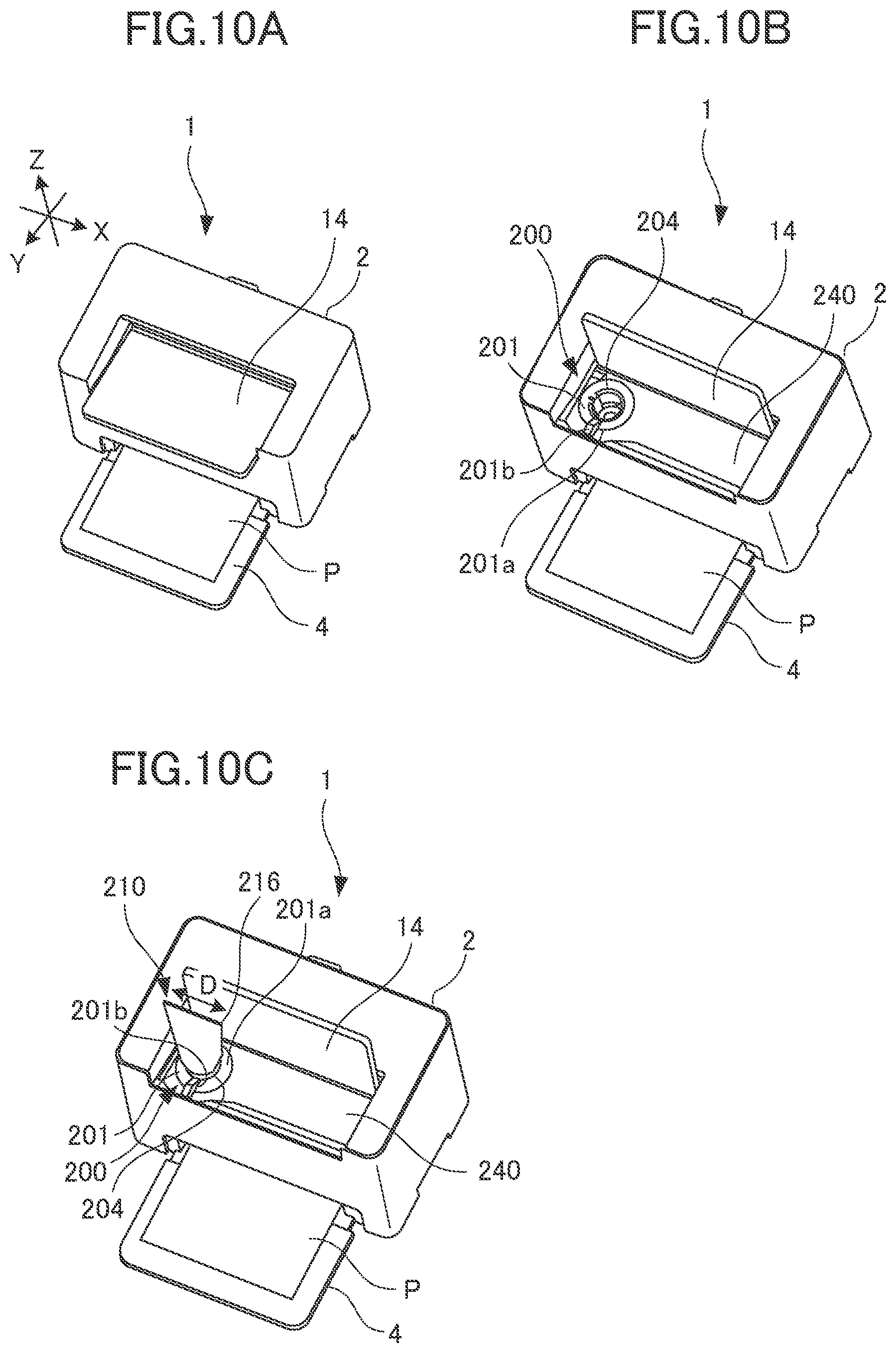 Patent US11782378 Figure 10 – Image forming apparatus provided with detachable processing unit
