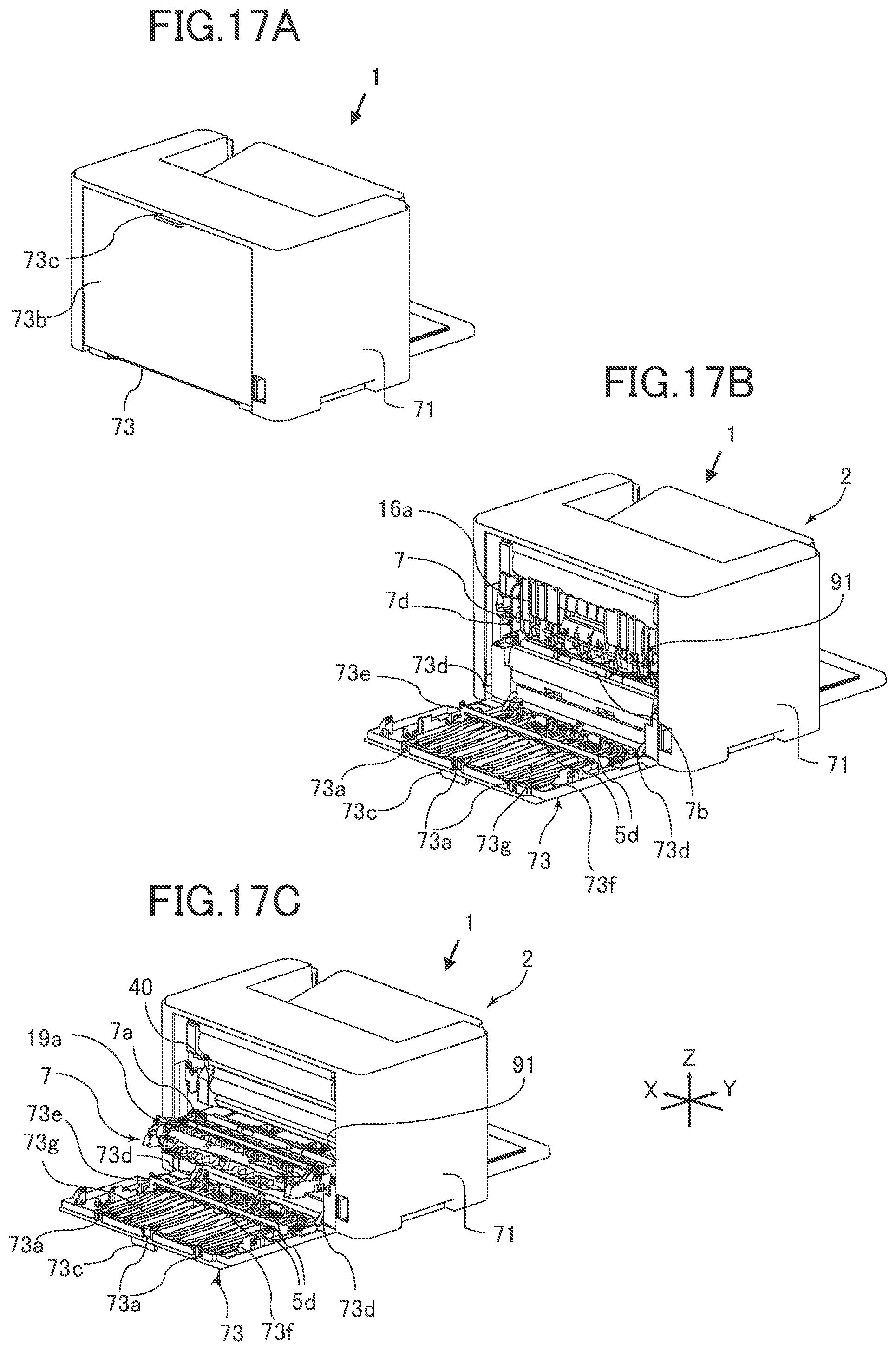 Patent US11782378 Figure 17 – Image forming apparatus provided with detachable processing unit