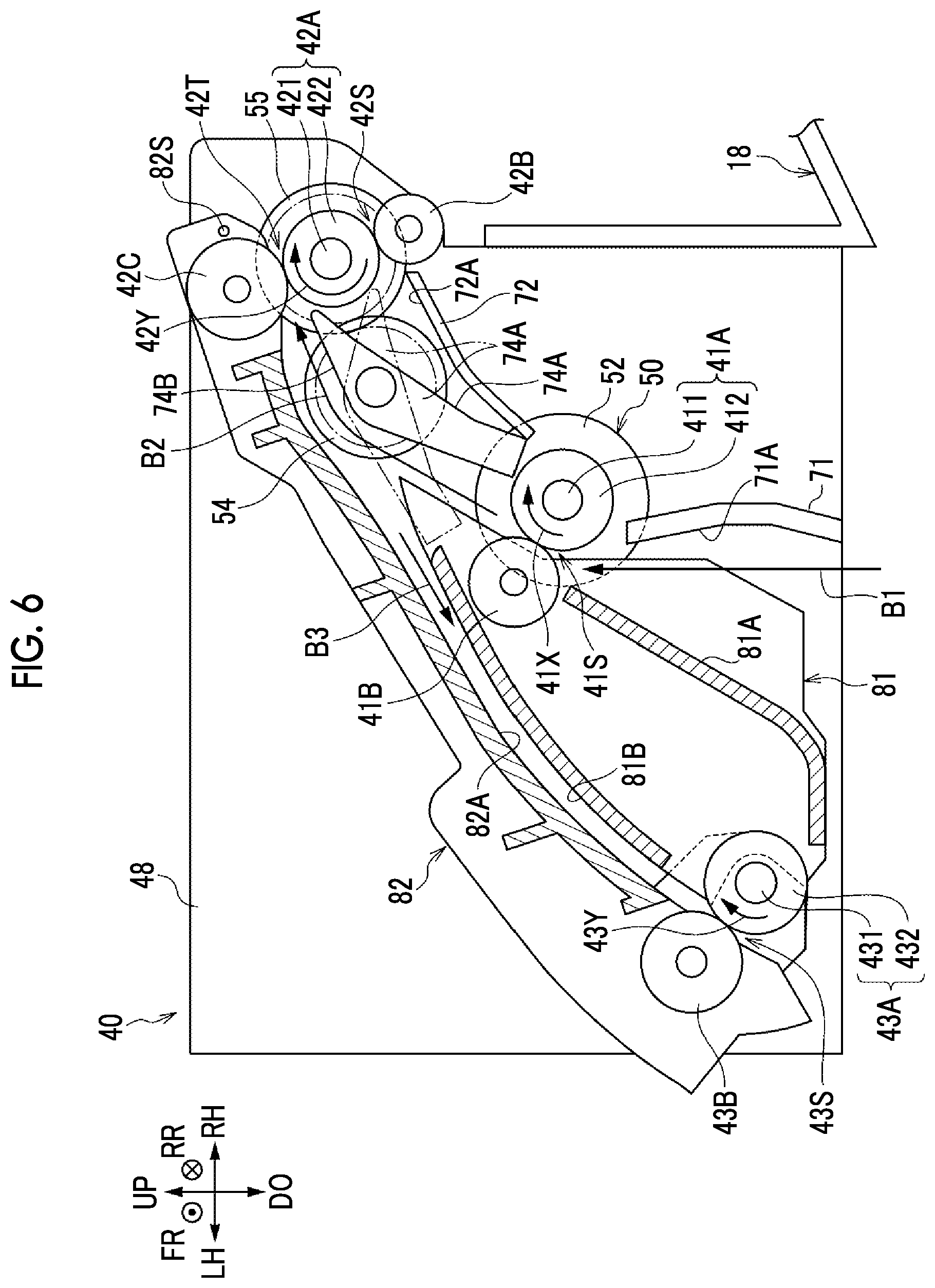 Patent US11782379 Figure 6 – Rotating device, transporting device, and image forming apparatus