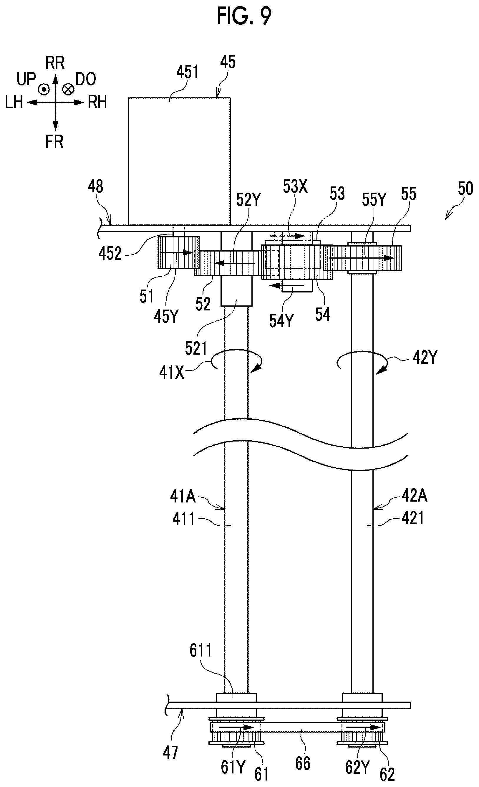 Patent US11782379 Figure 9 – Rotating device, transporting device, and image forming apparatus