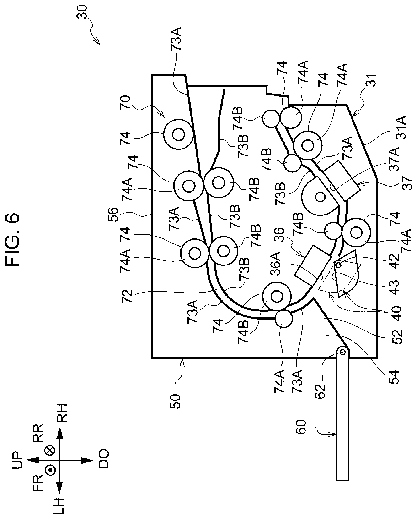 Patent US11782380 Figure 6 – Document reading device and image forming apparatus