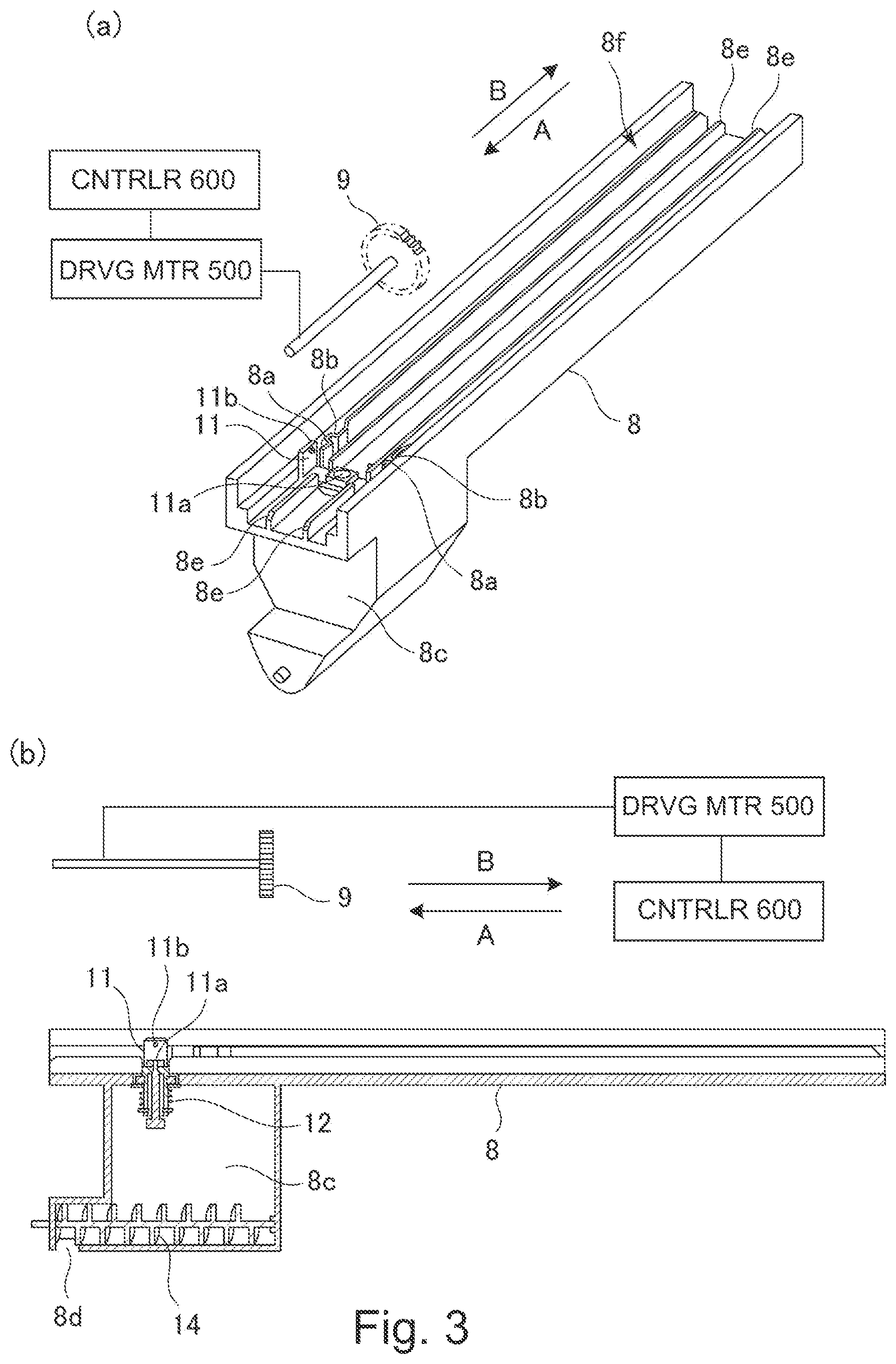 Patent US11782382 Figure 3 – Developer supply container and developer supplying system