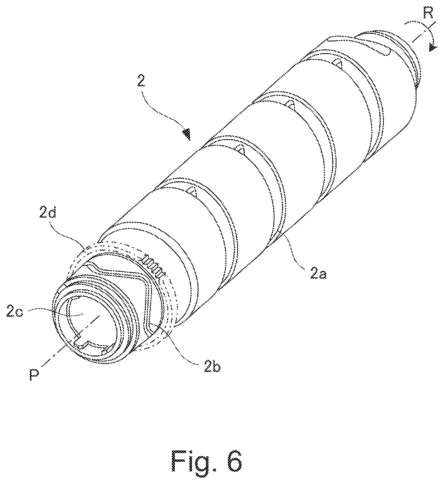 Patent US11782382 Figure 6 – Developer supply container and developer supplying system