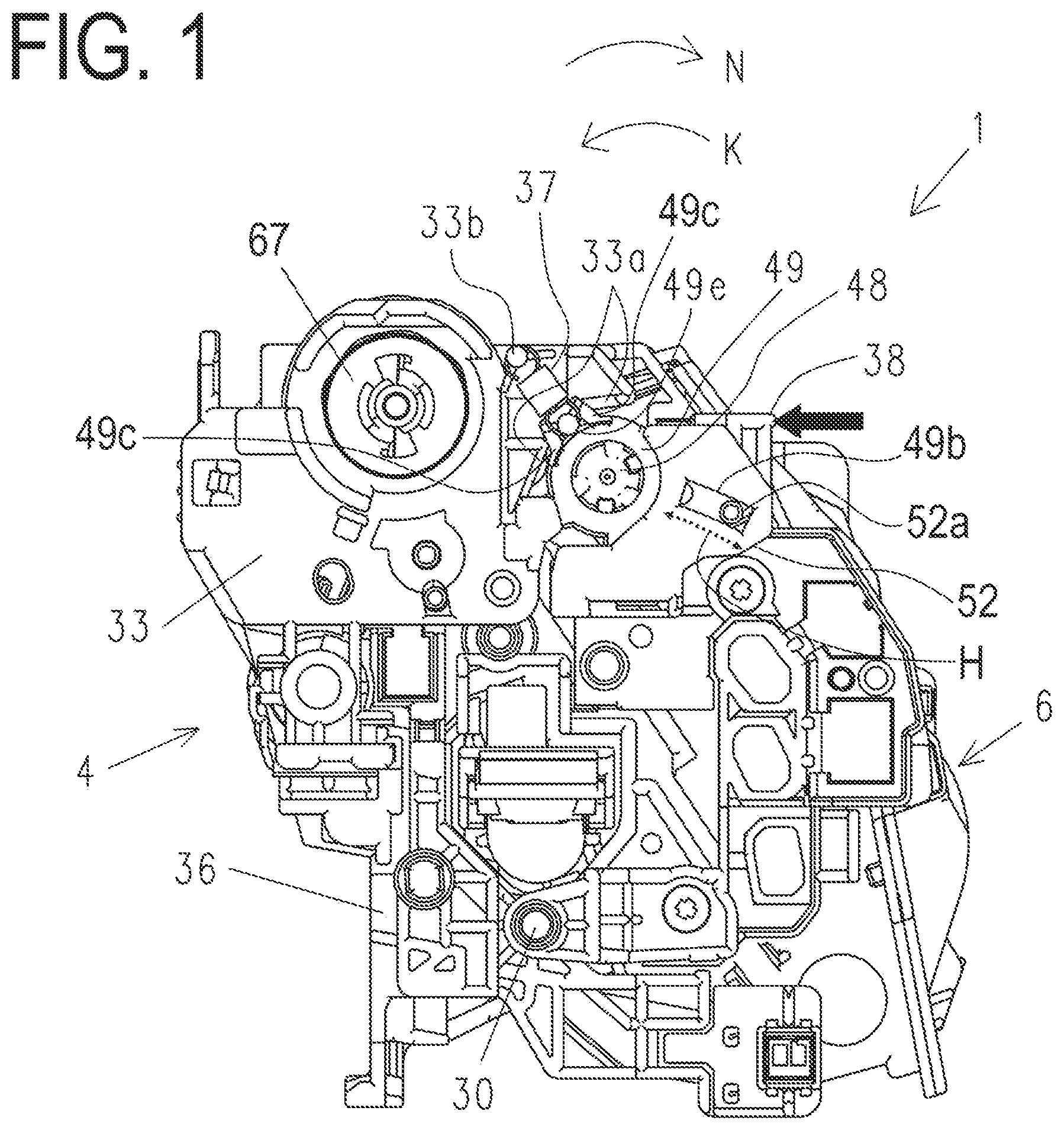 Patent US11782383 Figure 1 – Process cartridge