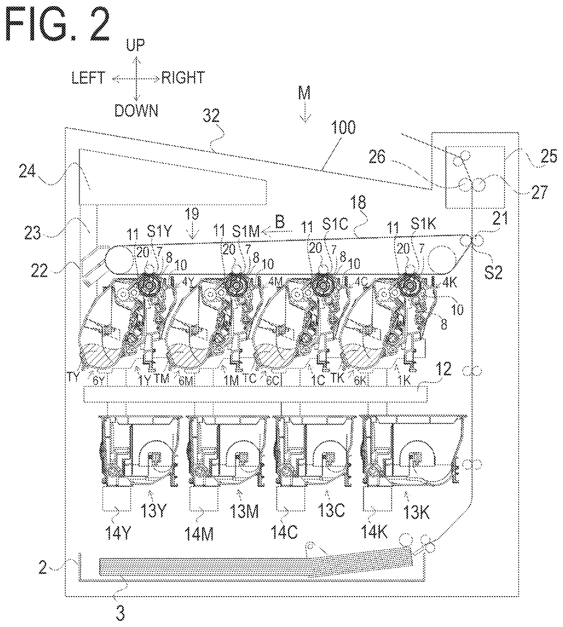 Patent US11782383 Figure 2 – Process cartridge