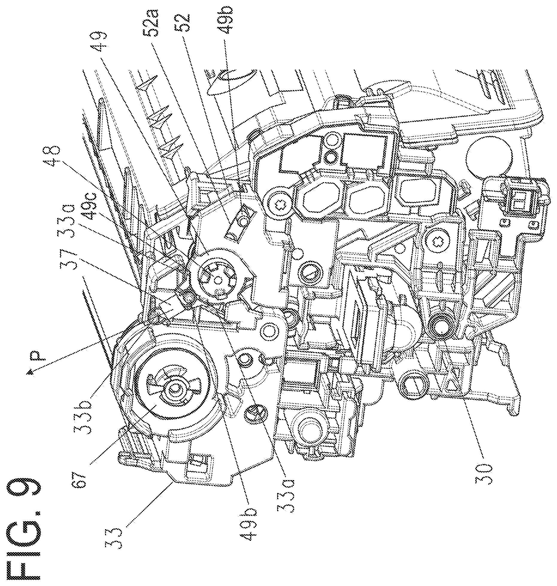 Patent US11782383 Figure 9 – Process cartridge