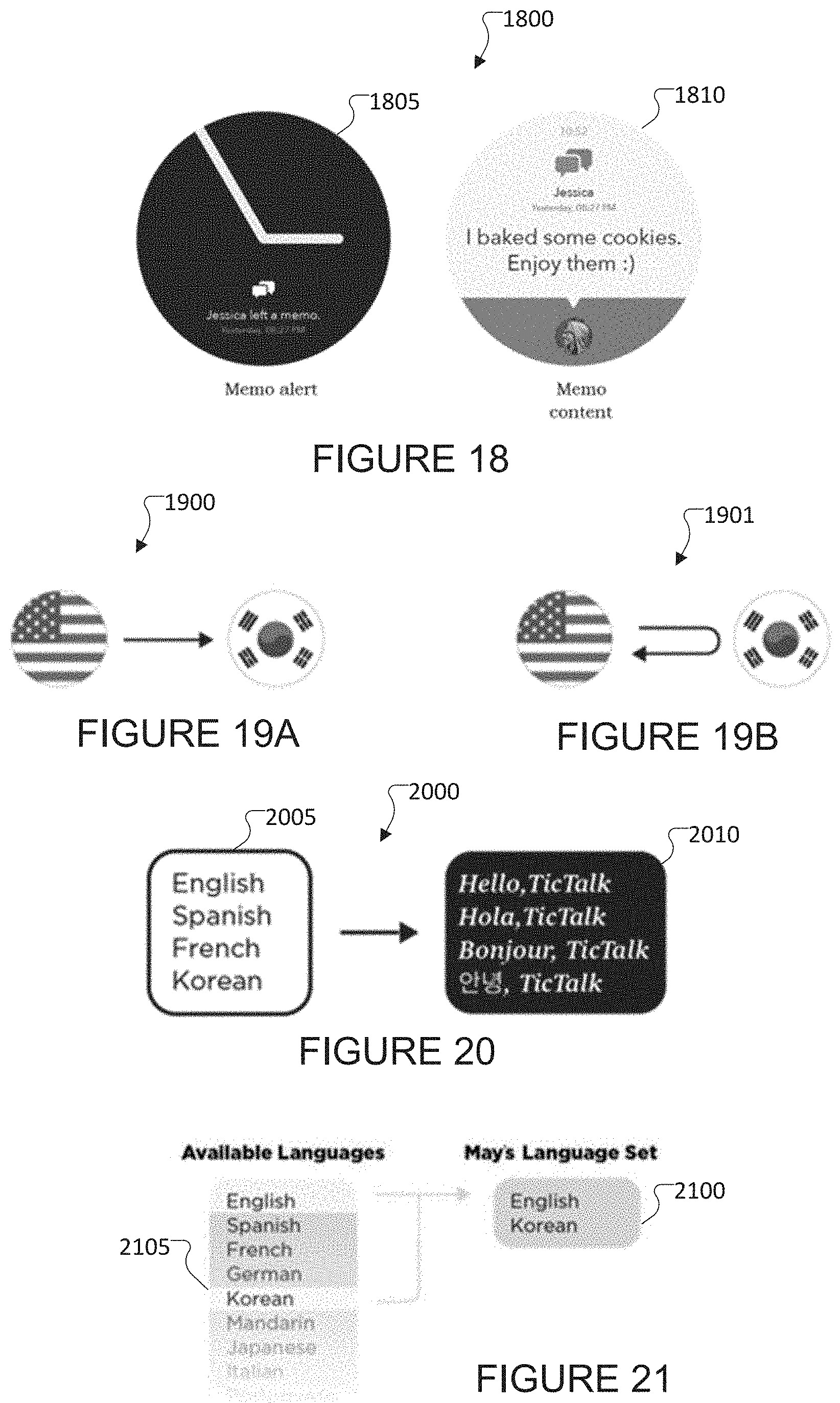 Patent US11782391 Figure 13 – Wall clock AI voice assistant