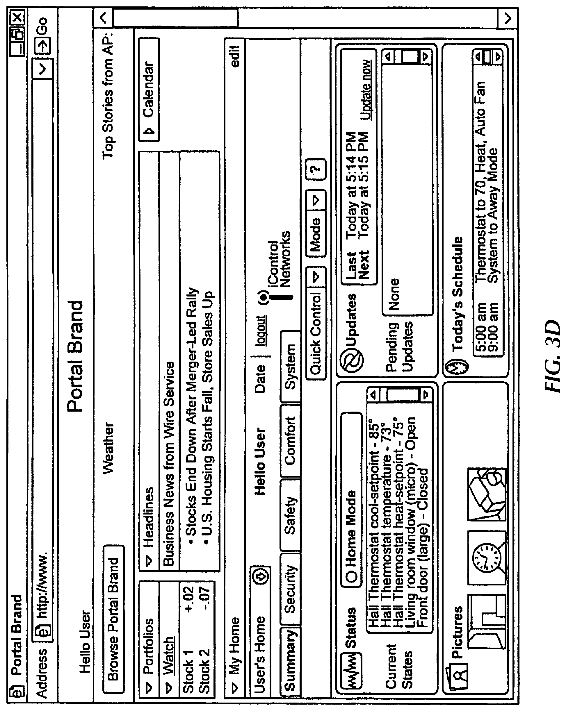 Patent US11782394 Figure 4 – Automation system with mobile interface