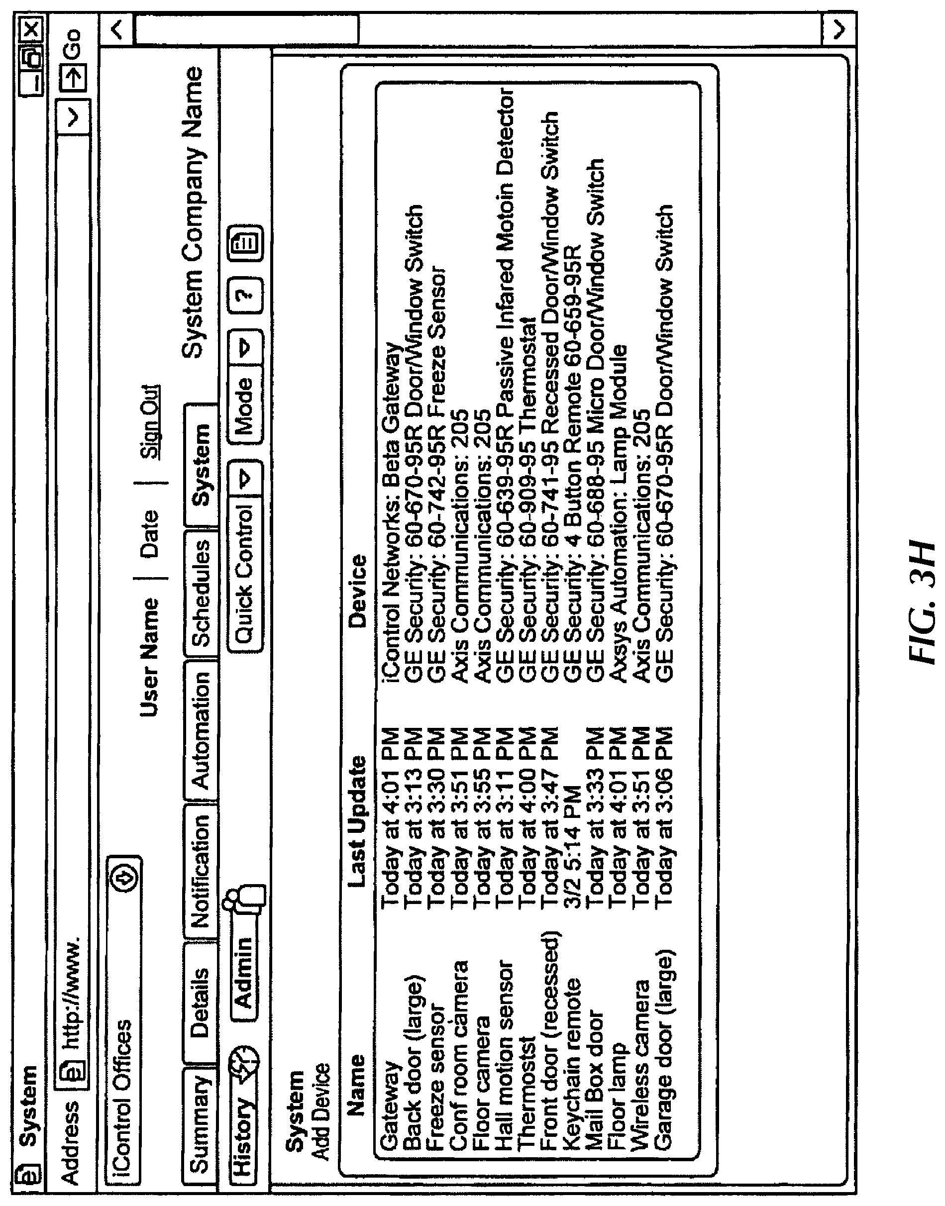 Patent US11782394 Figure 8 – Automation system with mobile interface