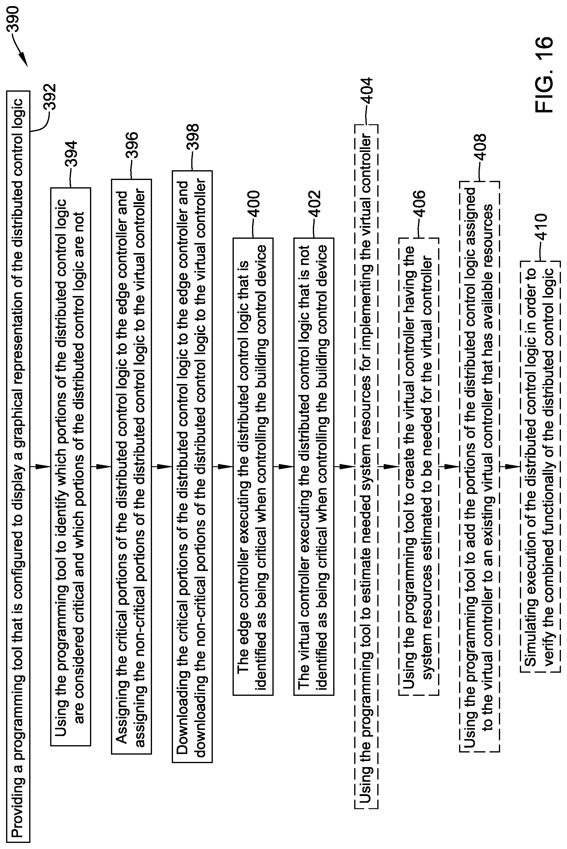 Patent US11782410 Figure 16 – Building management system with control logic distributed between a virtual controller and a smart edge controller