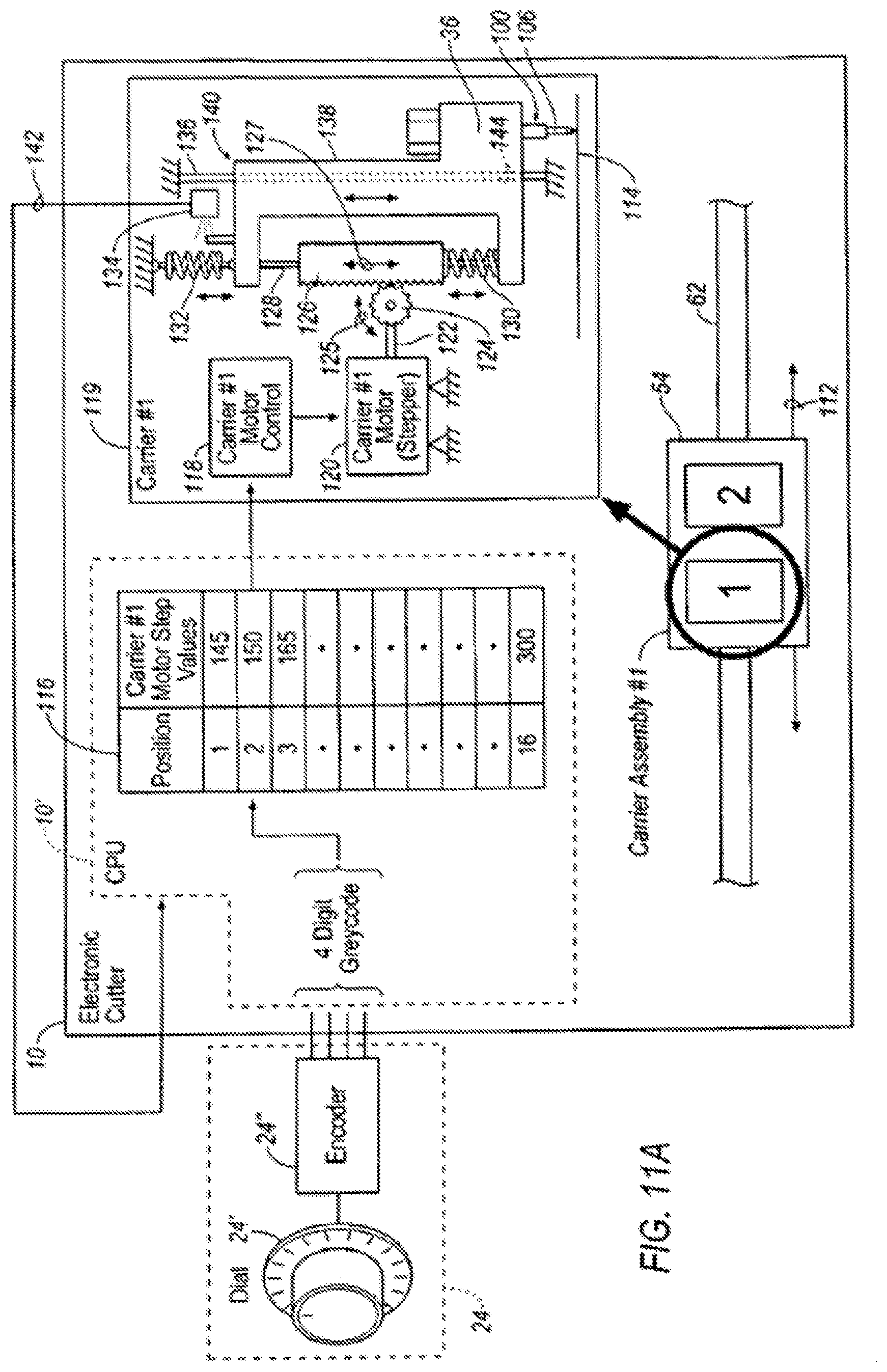 Patent US11782413 Figure 7 – Electronic cutting machine