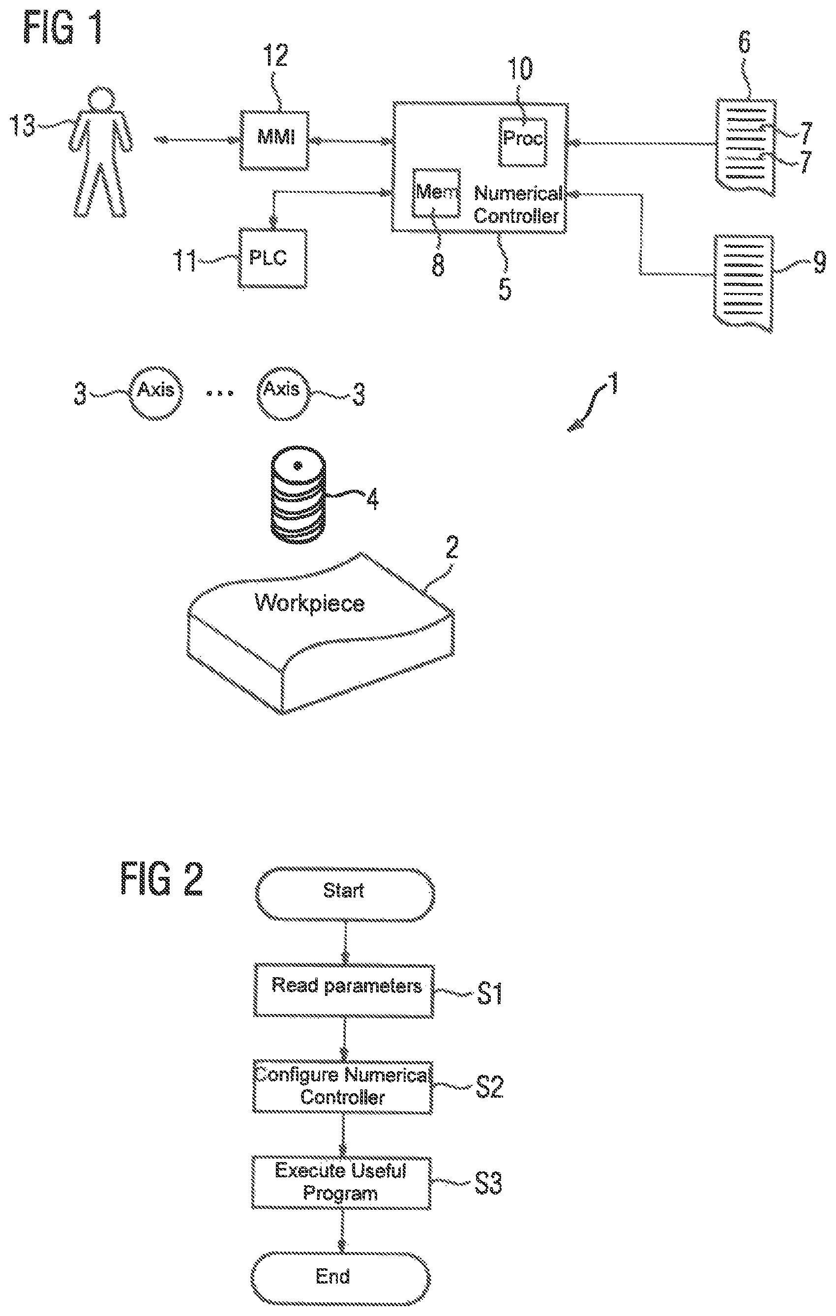 Patent US11782415 Figure 1 – Numerical controller having scalable performance