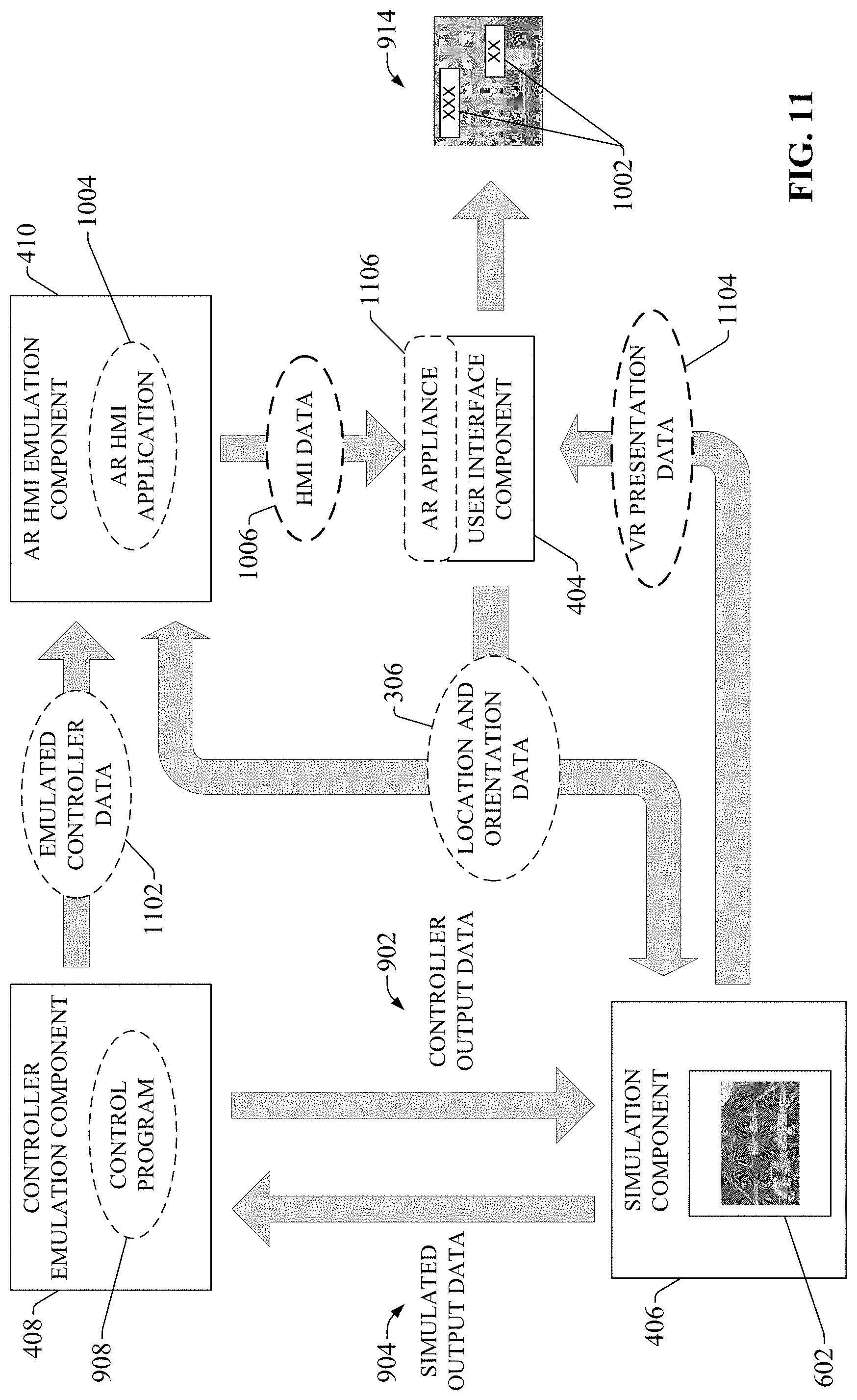 Patent US11782427 Figure 11 – Augmented reality human machine interface testing