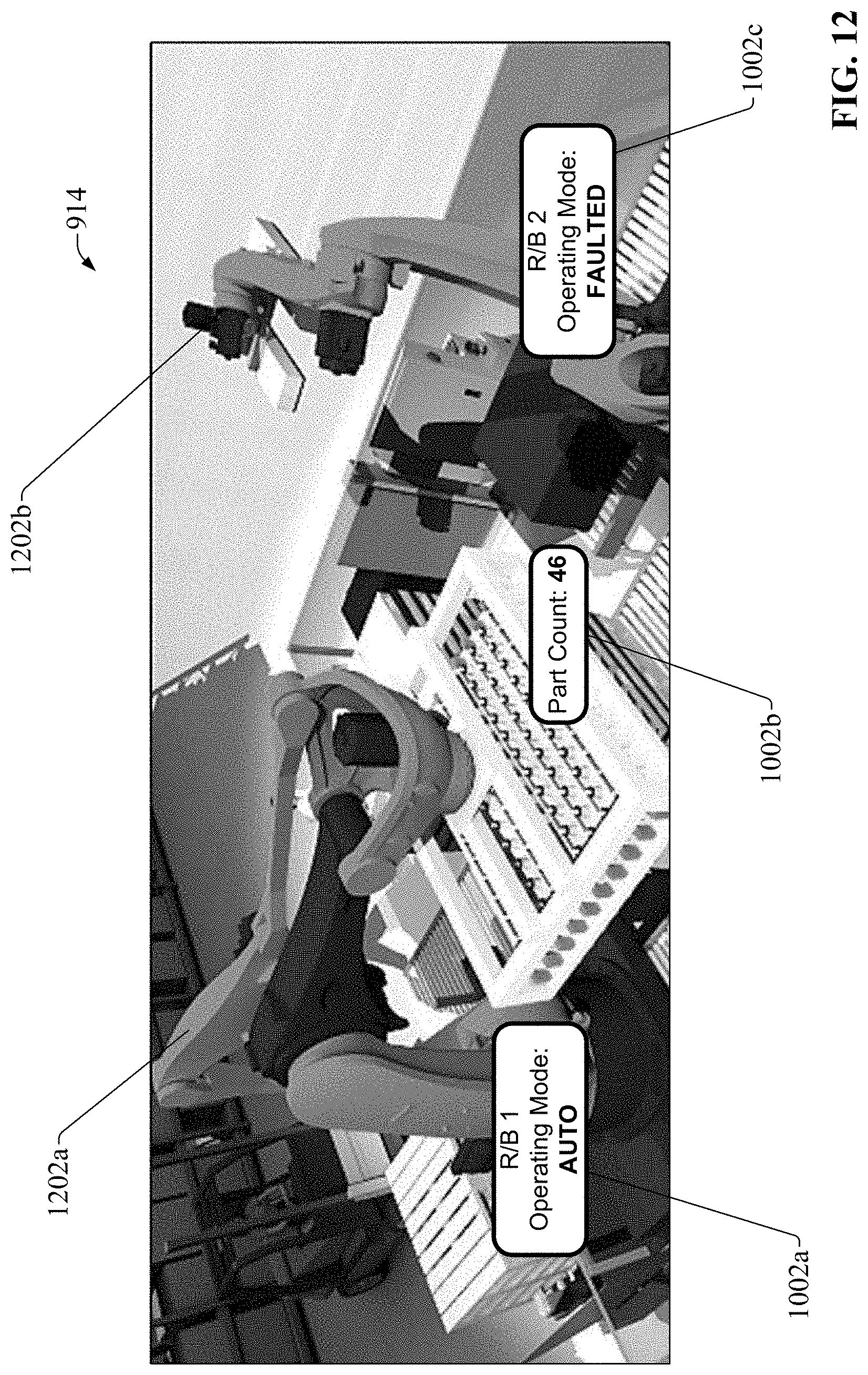 Patent US11782427 Figure 12 – Augmented reality human machine interface testing