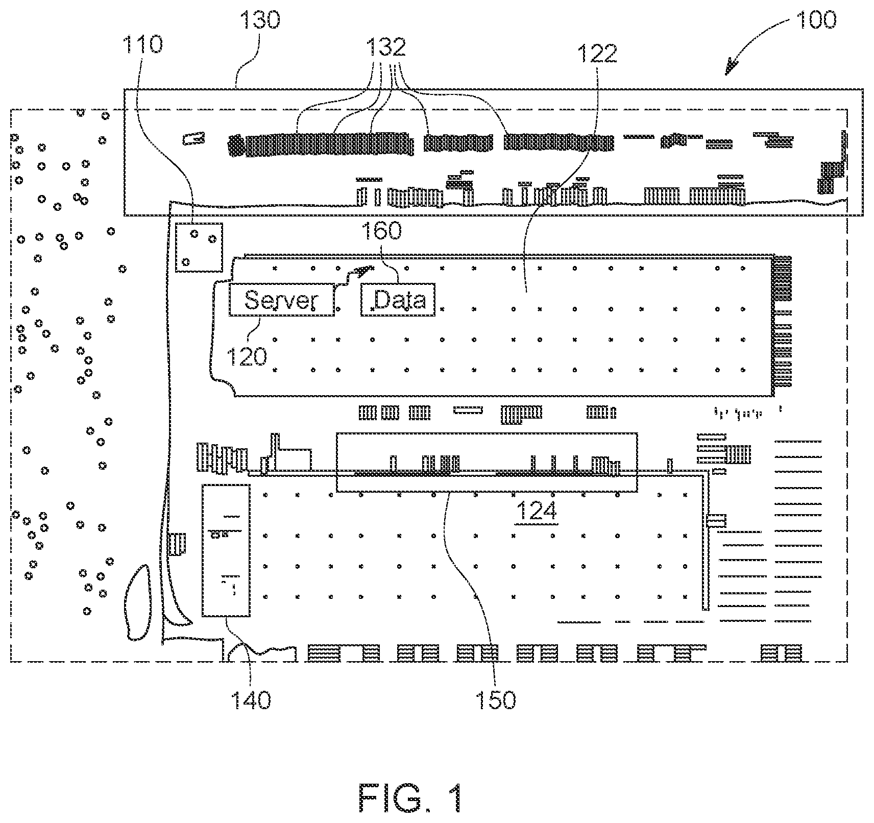 Patent US11782436 Figure 1 – Systems and methods for automated operation and handling of autonomous trucks and trailers hauled thereby