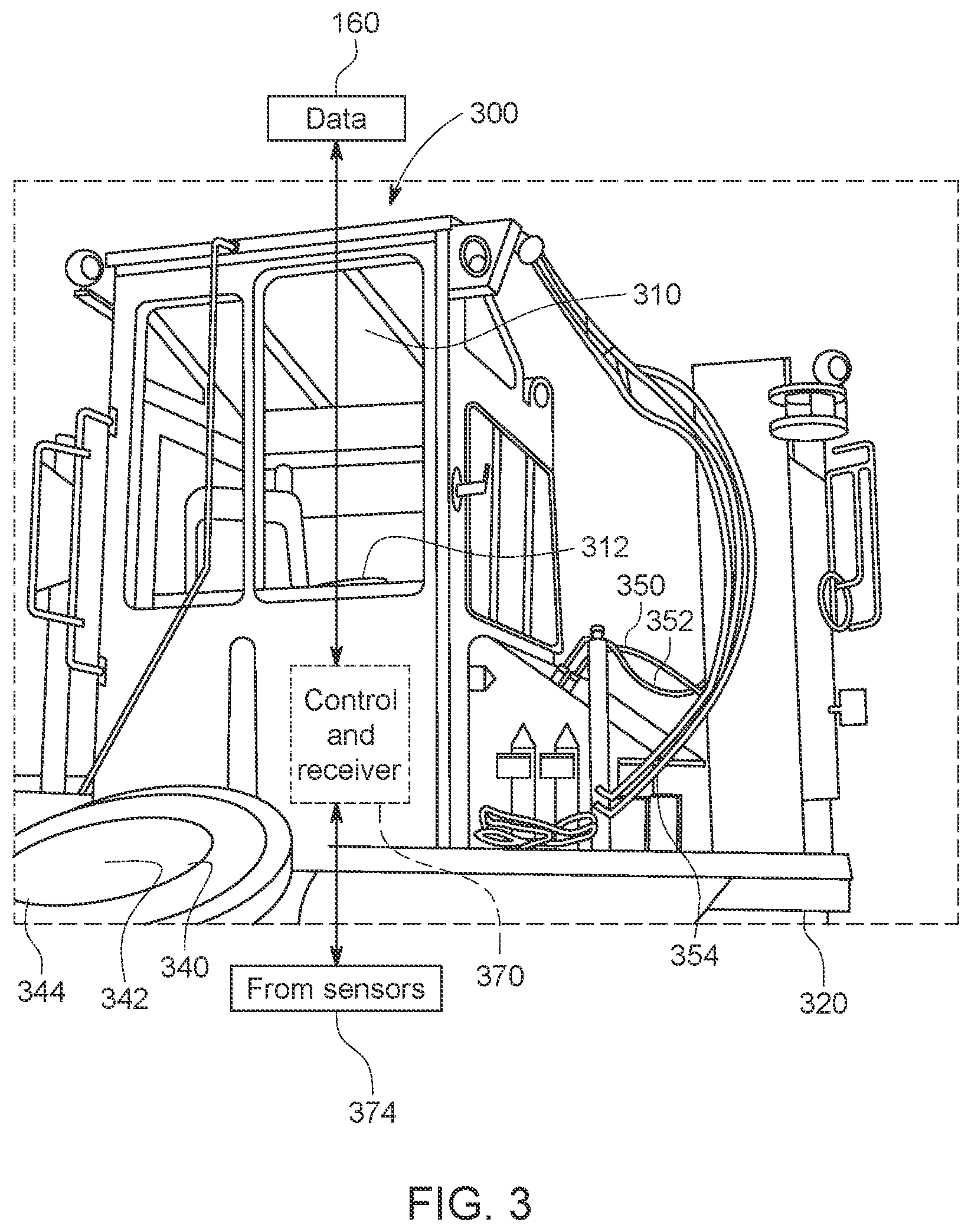 Patent US11782436 Figure 3 – Systems and methods for automated operation and handling of autonomous trucks and trailers hauled thereby