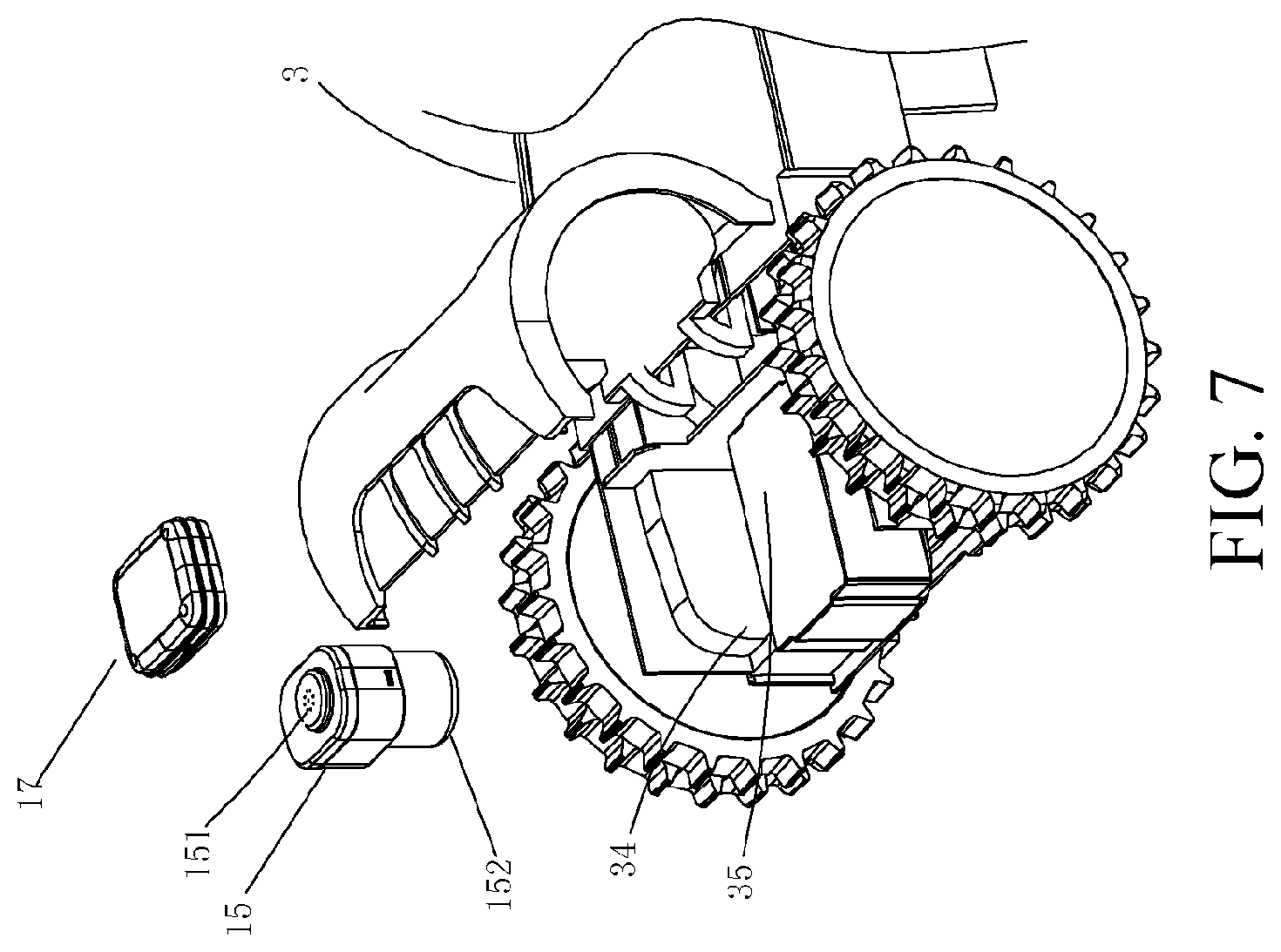 Patent US11782445 Figure 7 – Self-moving device, functional module, and automatic working system
