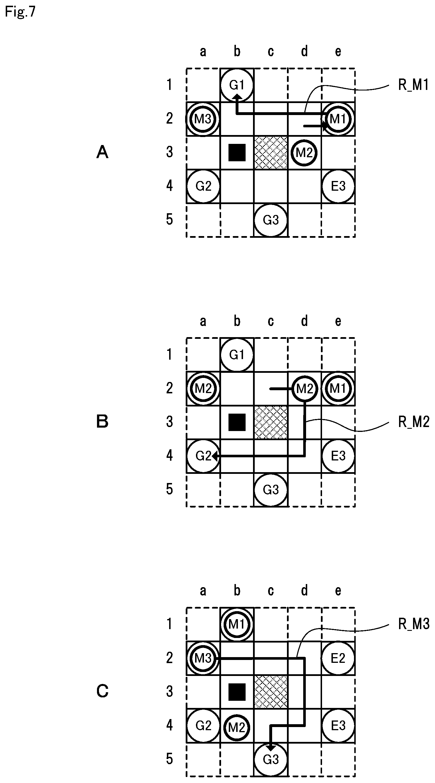 Patent US11782446 Figure 7 – Route planning apparatus, route planning method, and computer-readable recording medium