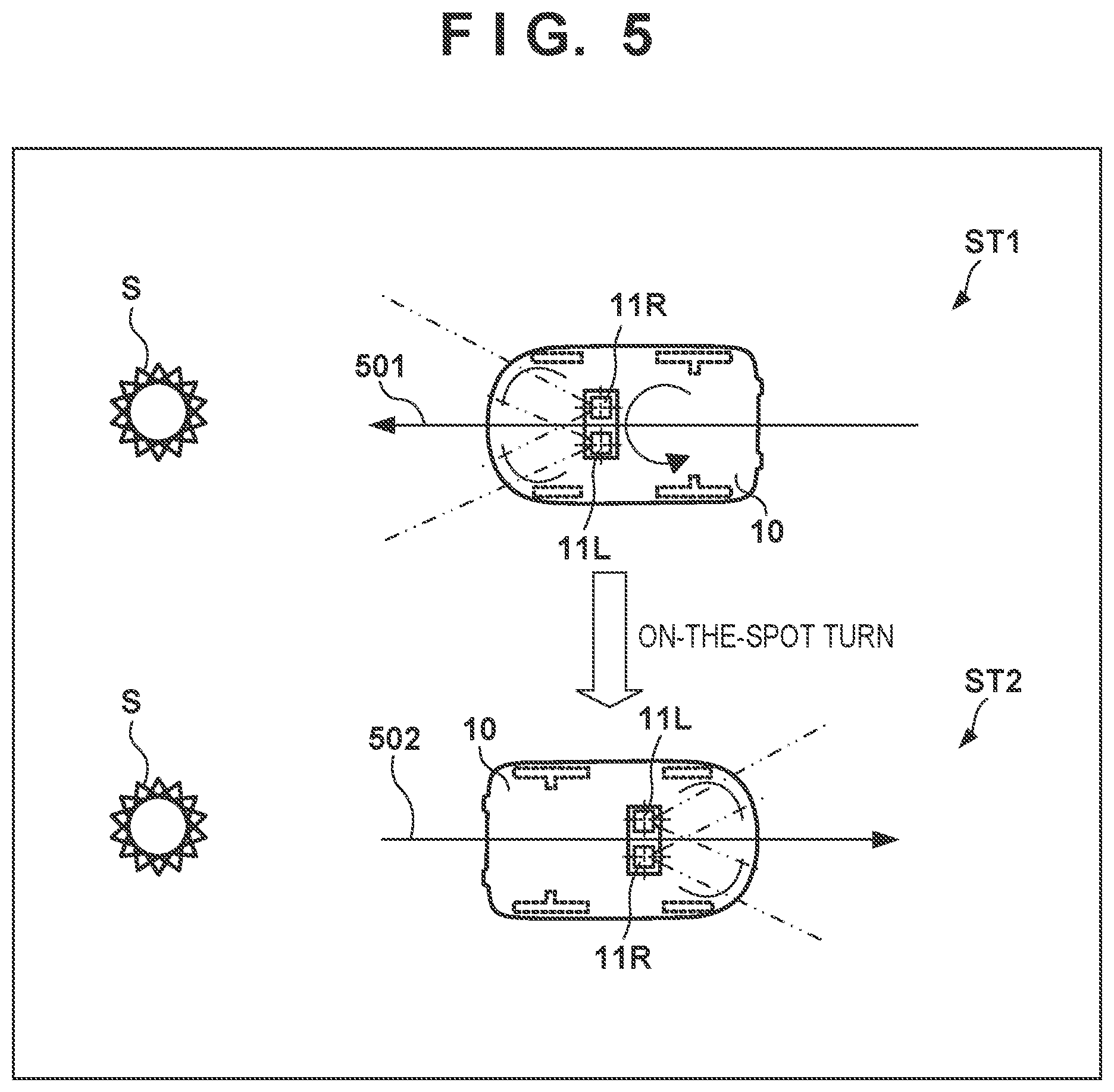 Patent US11782447 Figure 5 – Autonomous work machine, method of controlling the same, and storage medium