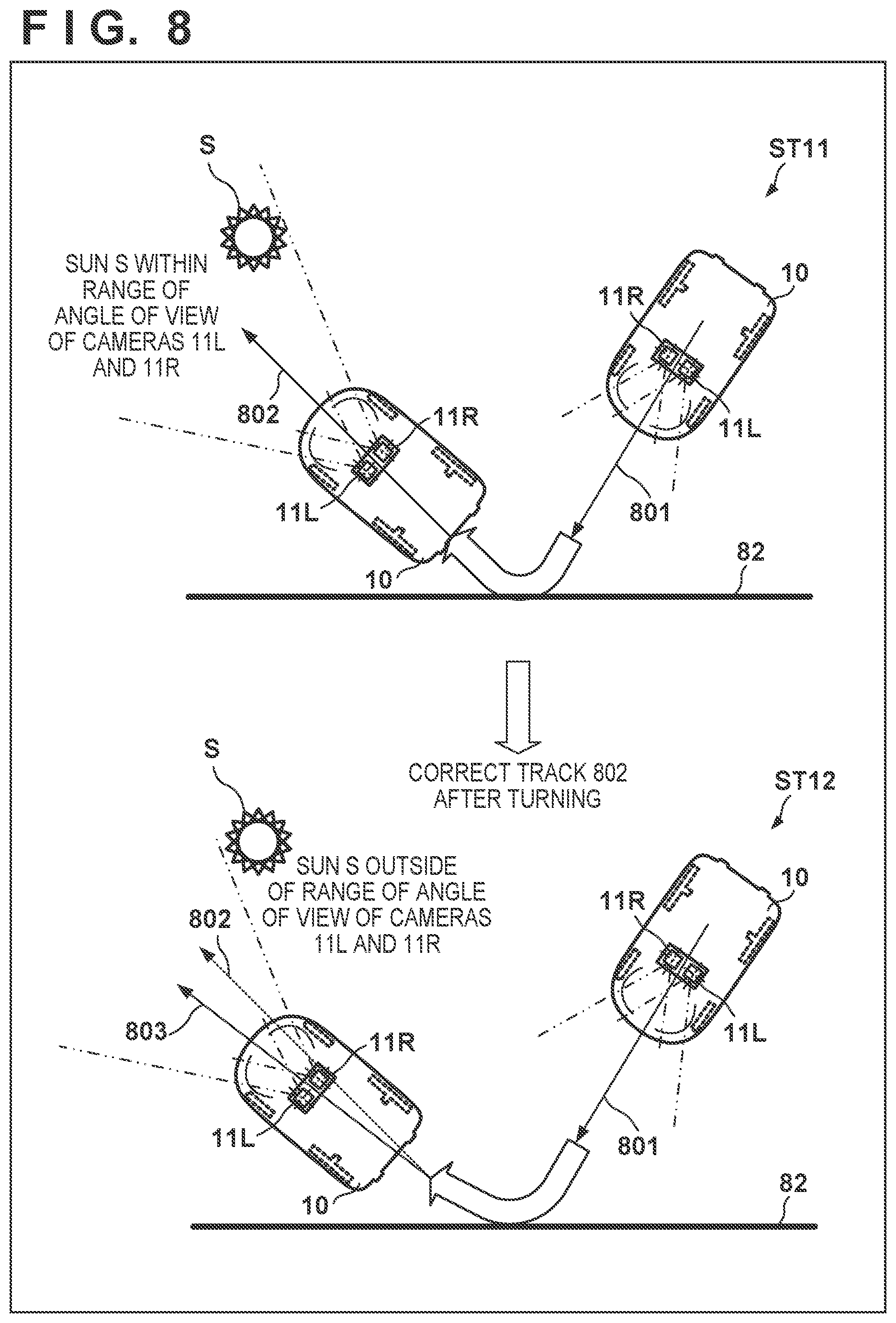 Patent US11782447 Figure 8 – Autonomous work machine, method of controlling the same, and storage medium