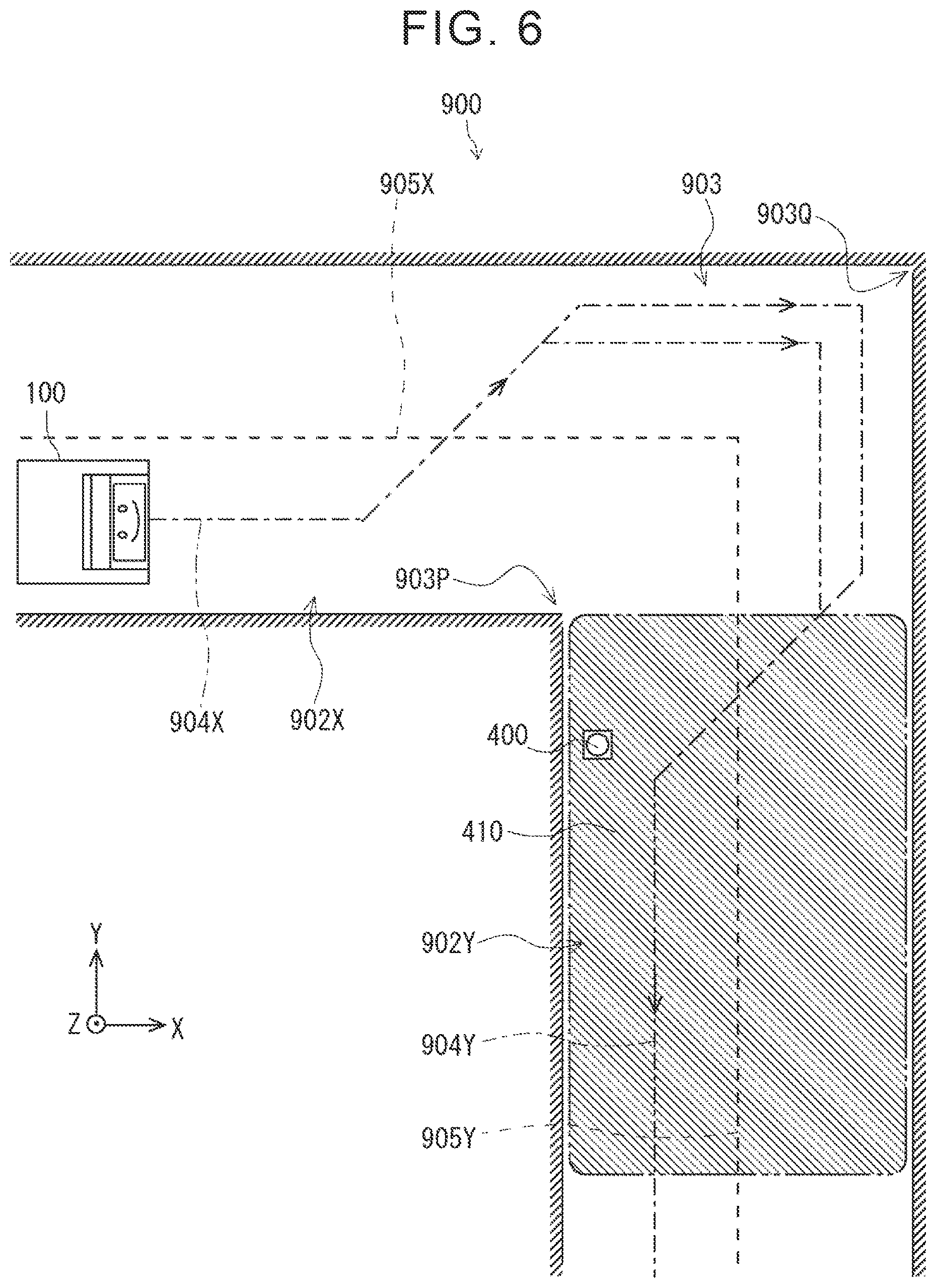 Patent US11782449 Figure 6 – Autonomous mobile system, autonomous mobile method, and storage medium